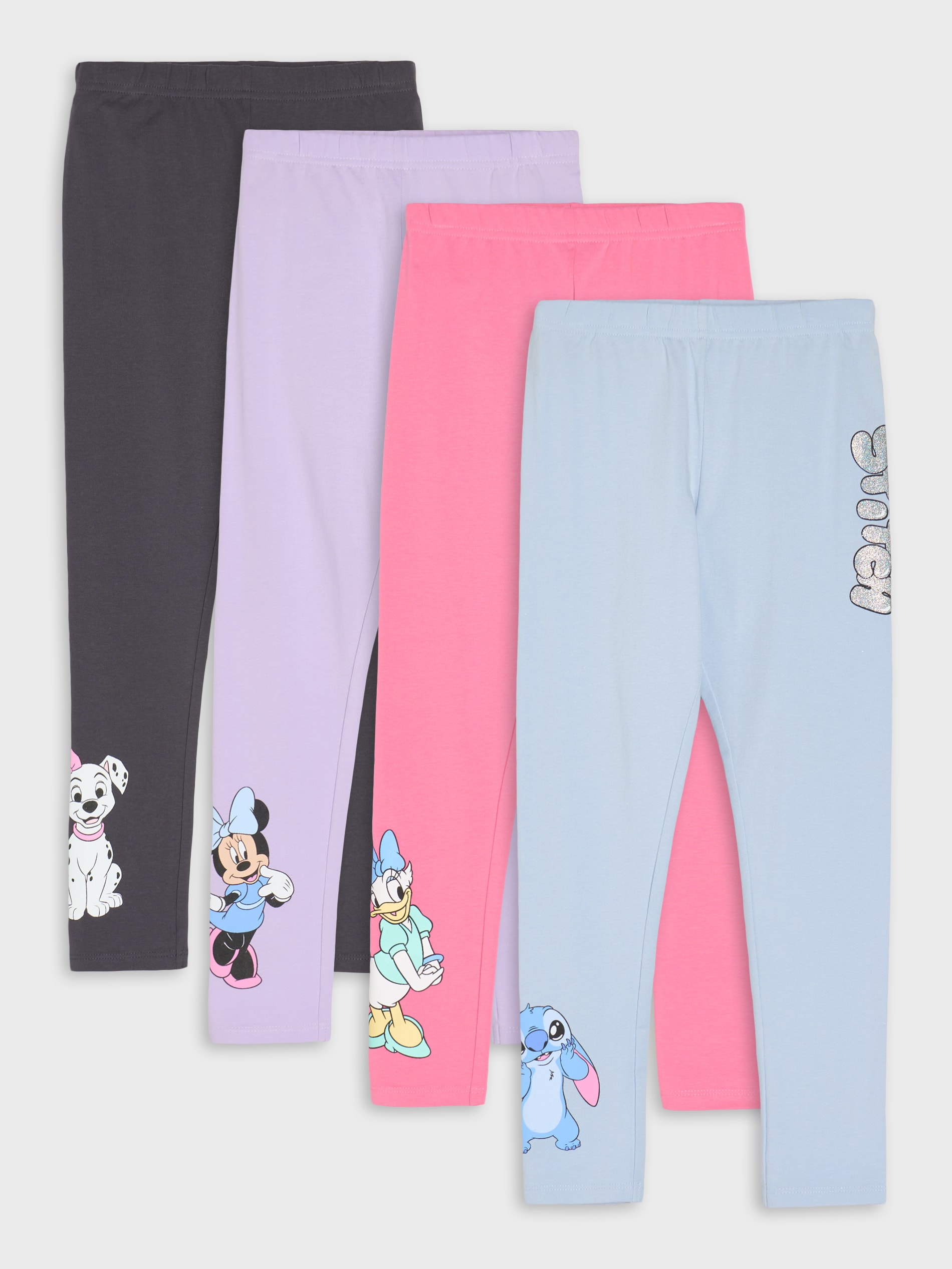 Sinsay - Bawełniane legginsy 4 pack - wielobarwny