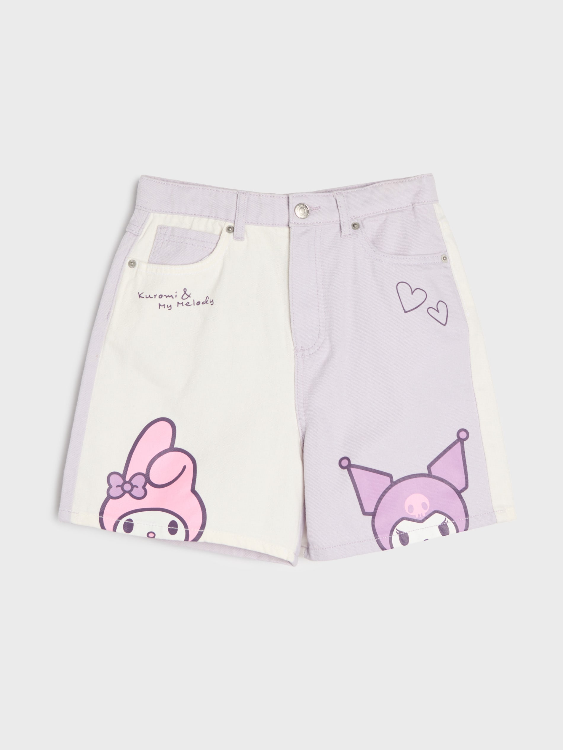 Sinsay - Jeansowe szorty My Melody and Kuromi - wielobarwny