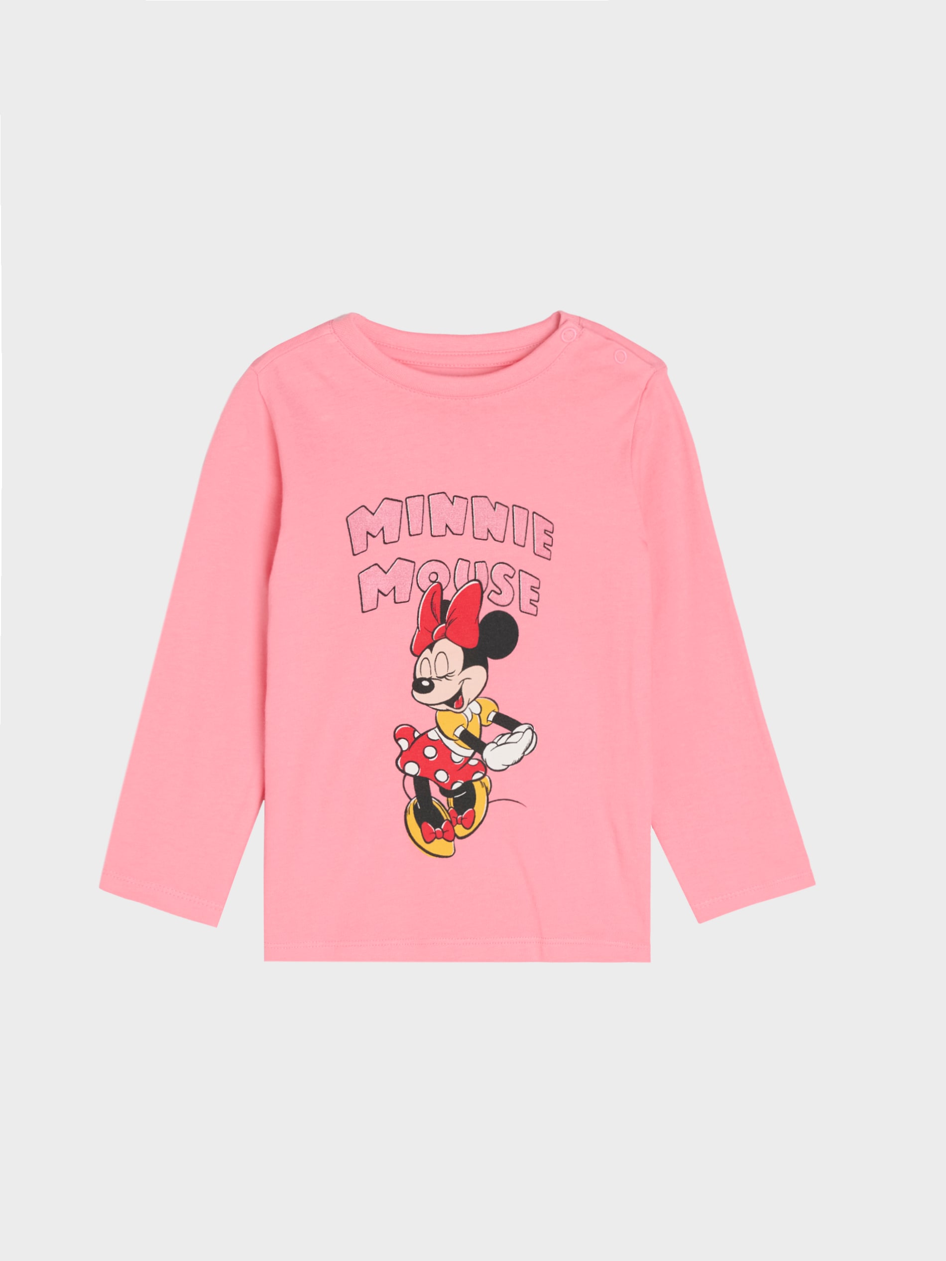 Sinsay - Majica Z Dolgimi Rokavi 2 Pack Minnie Mouse - Vroče Roza