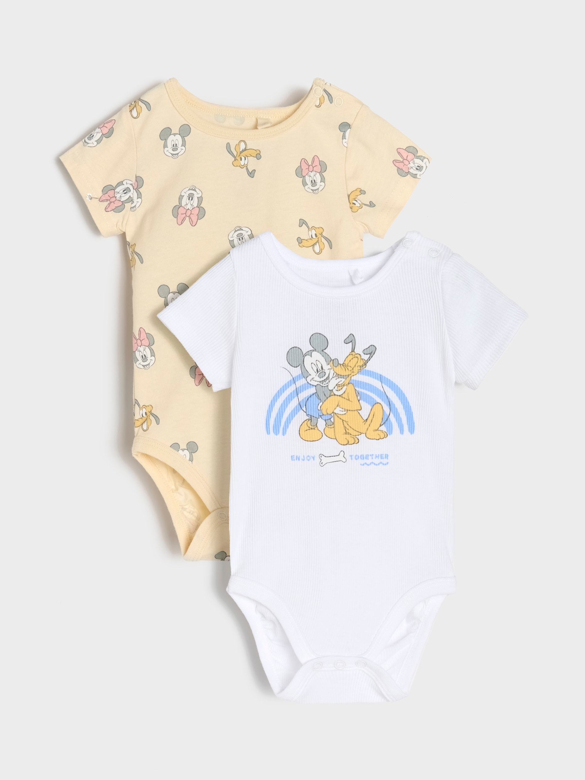 Sinsay - Body 2 pack Mickey Mouse - biały