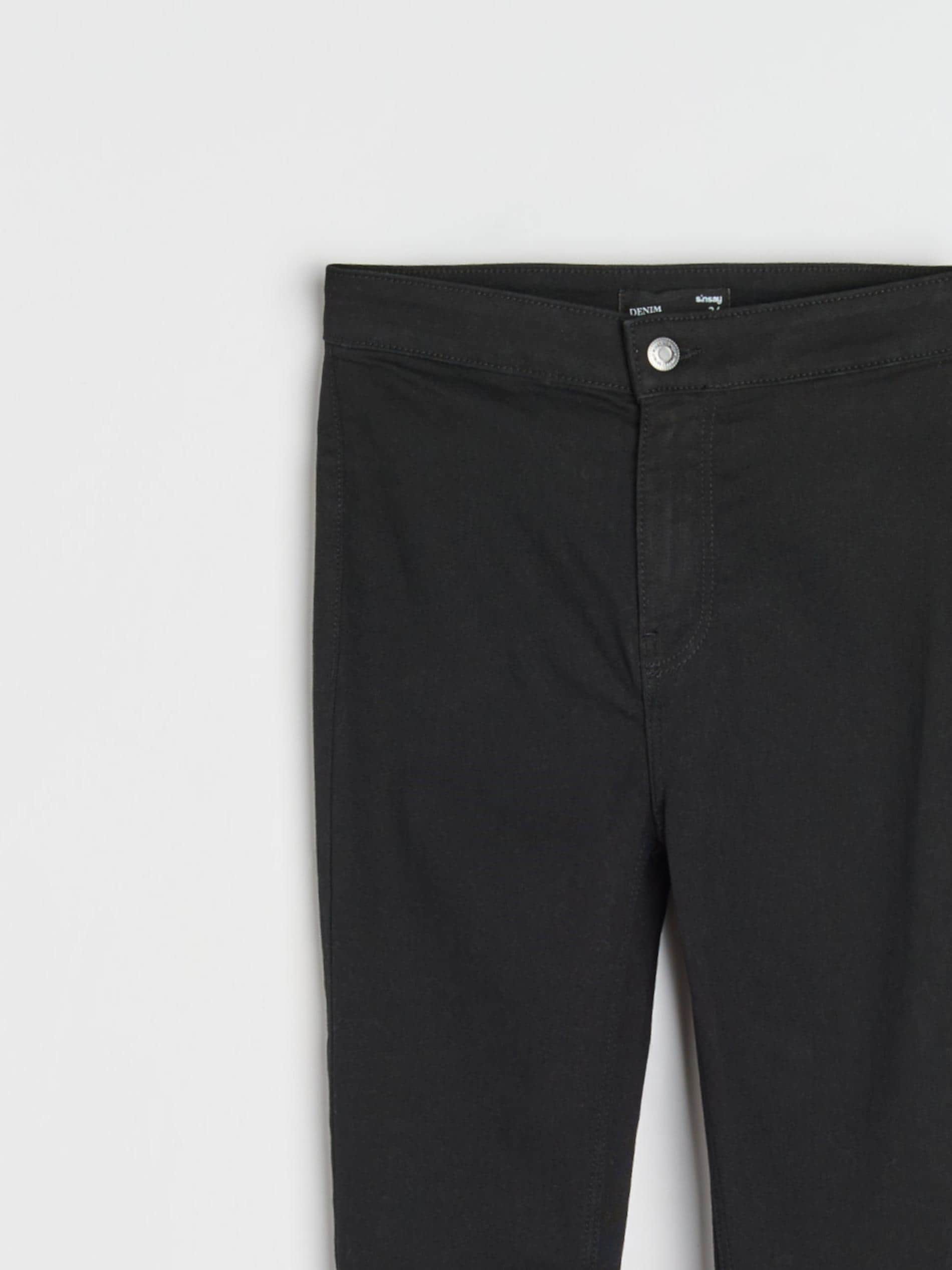 Sinsay - Τζιν με ψηλή μέση - μαυρο φωτογραφία