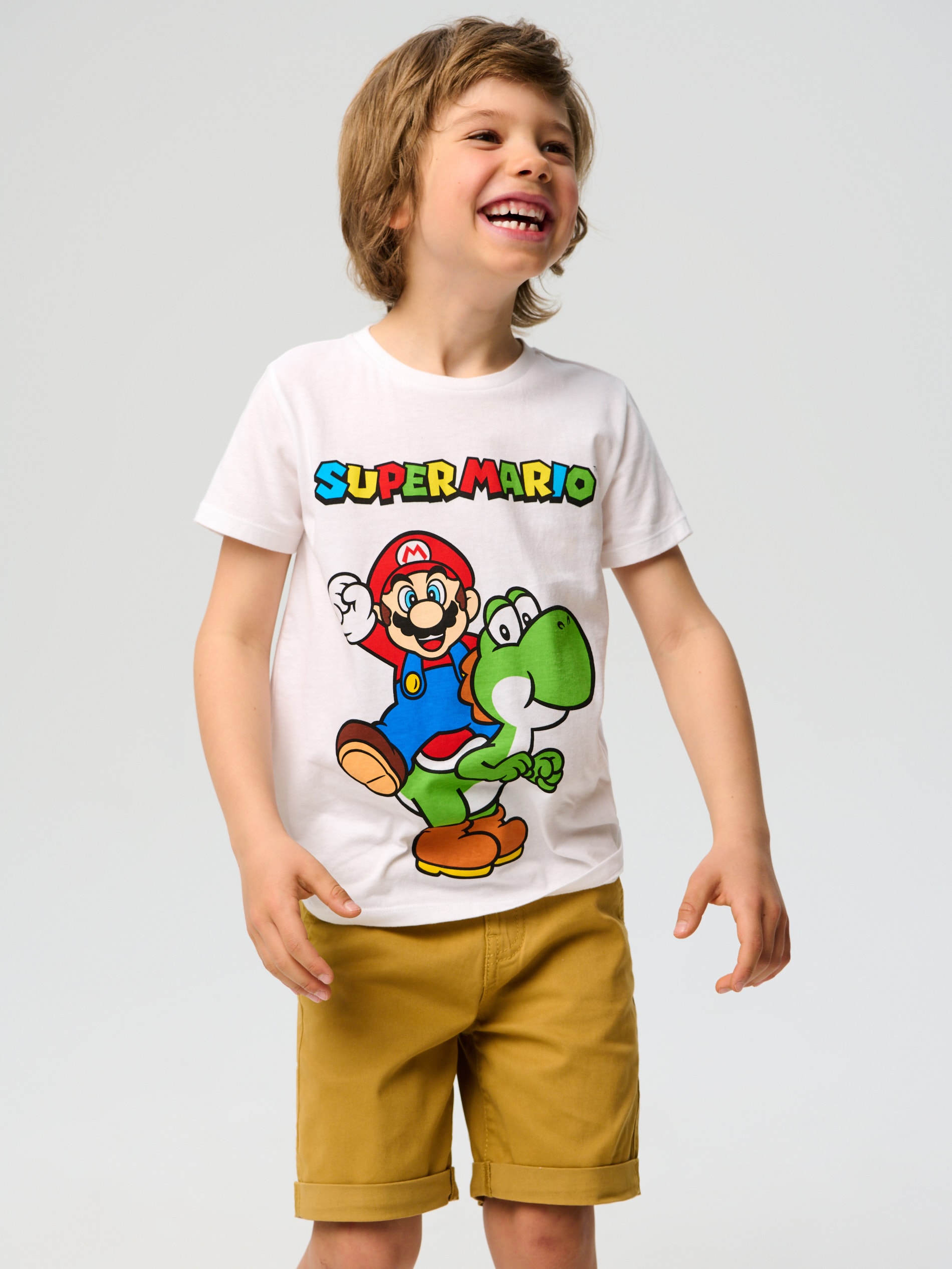 Sinsay - Koszulka Super Mario - biały