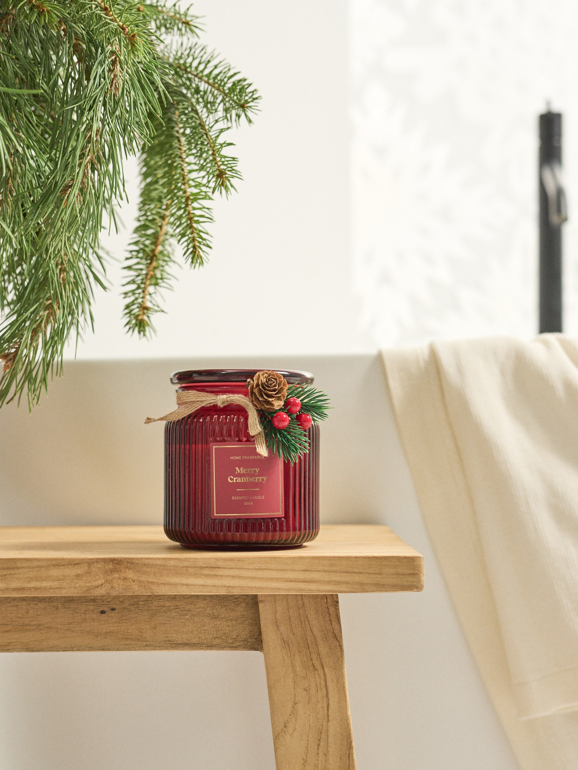 Sinsay - Αρωματικό κερί Merry Cranberry - κοκκινο φωτογραφία
