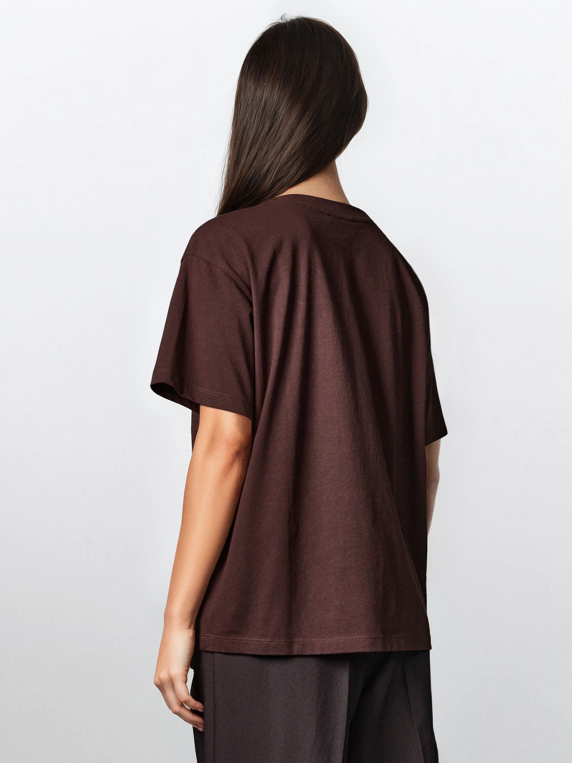 Sinsay - Μπλούζα με κεντημένη λεπτομέρεια - καφέ φωτογραφία