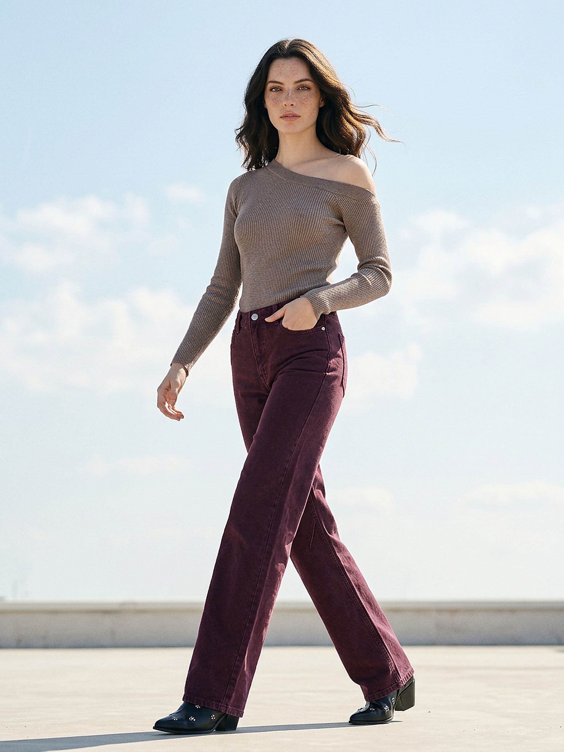 Jeansy wide leg