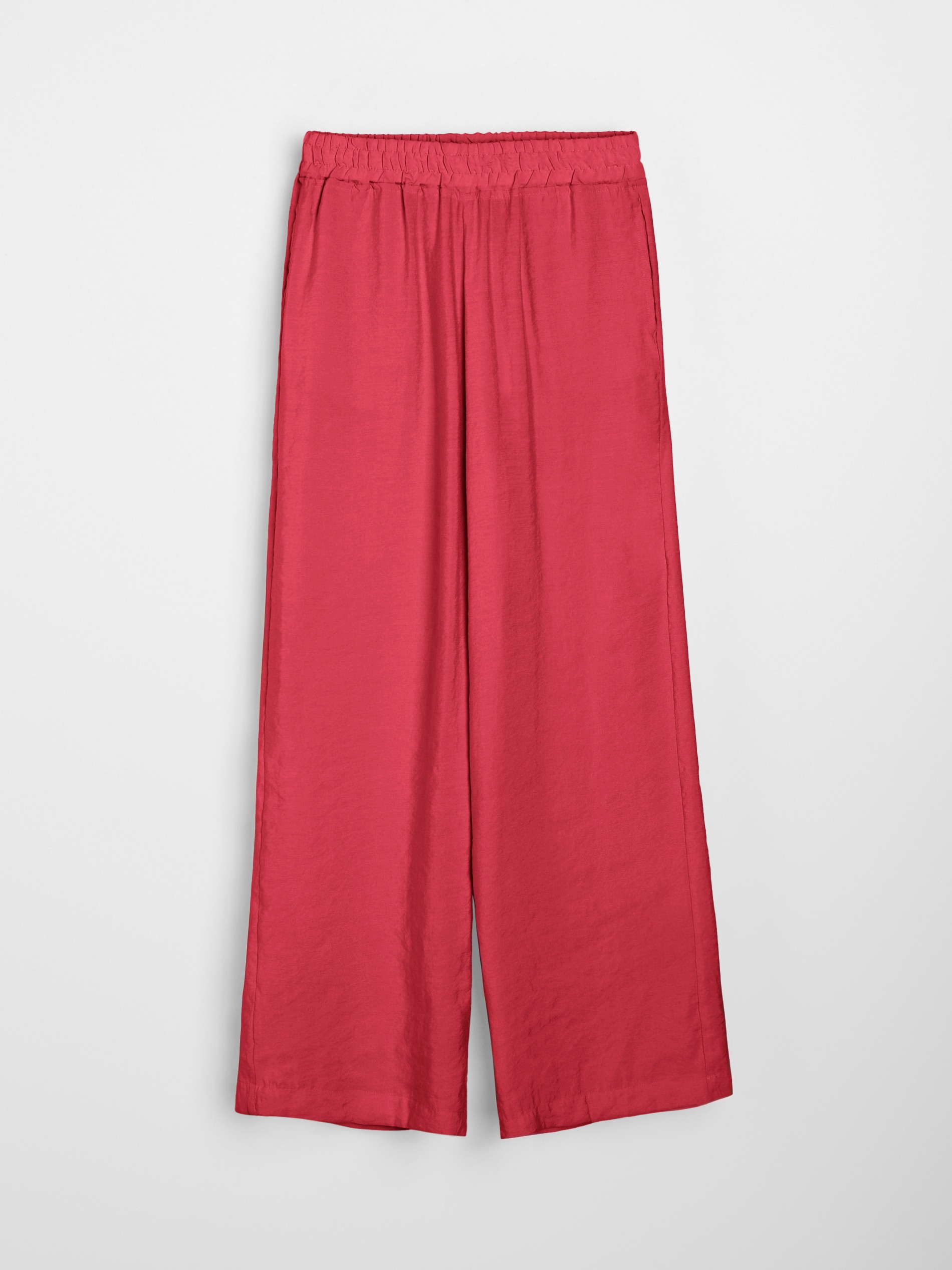 Sinsay - Spodnie wide leg z modalem - fioletowy