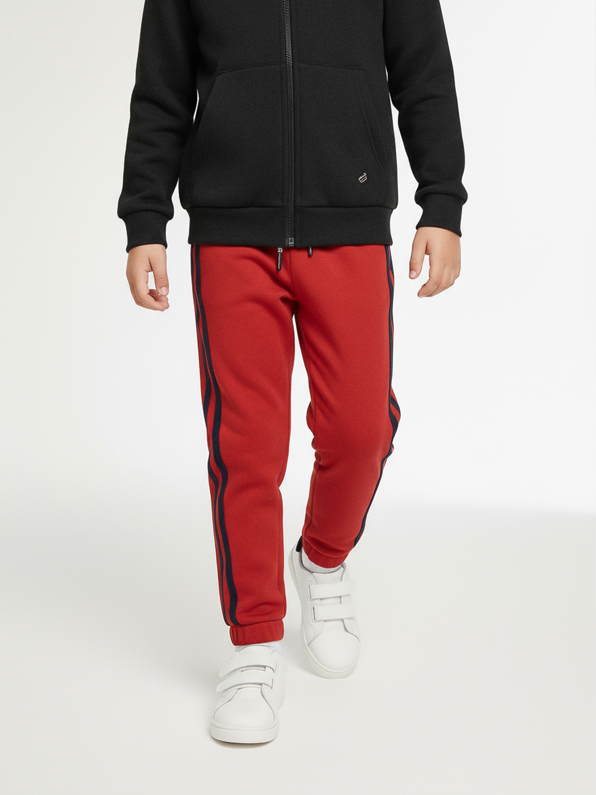 Sinsay - Spodnie jogger - czerwony