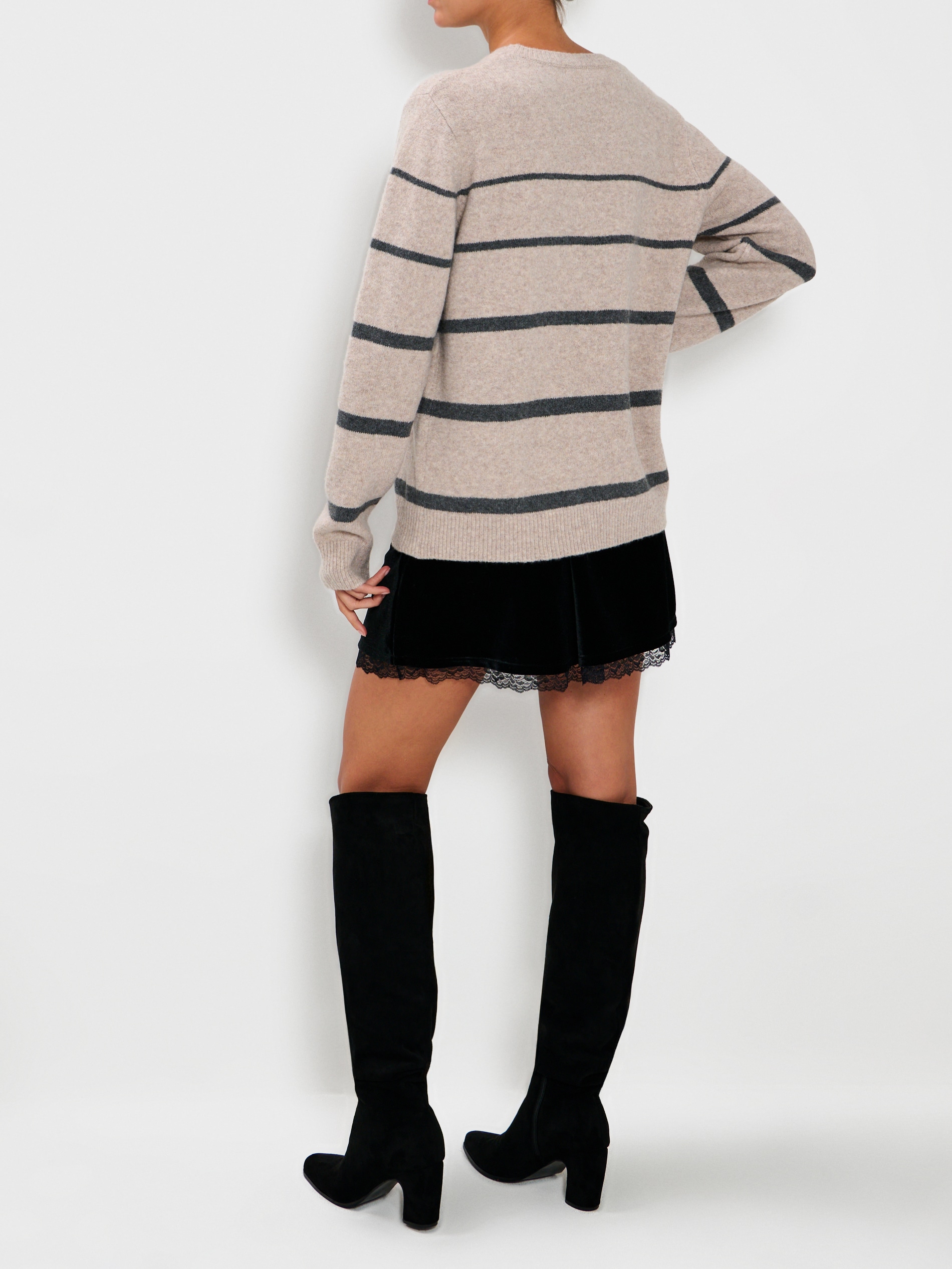 Sinsay - Ριγέ πουλόβερ - μπεζ φωτογραφία