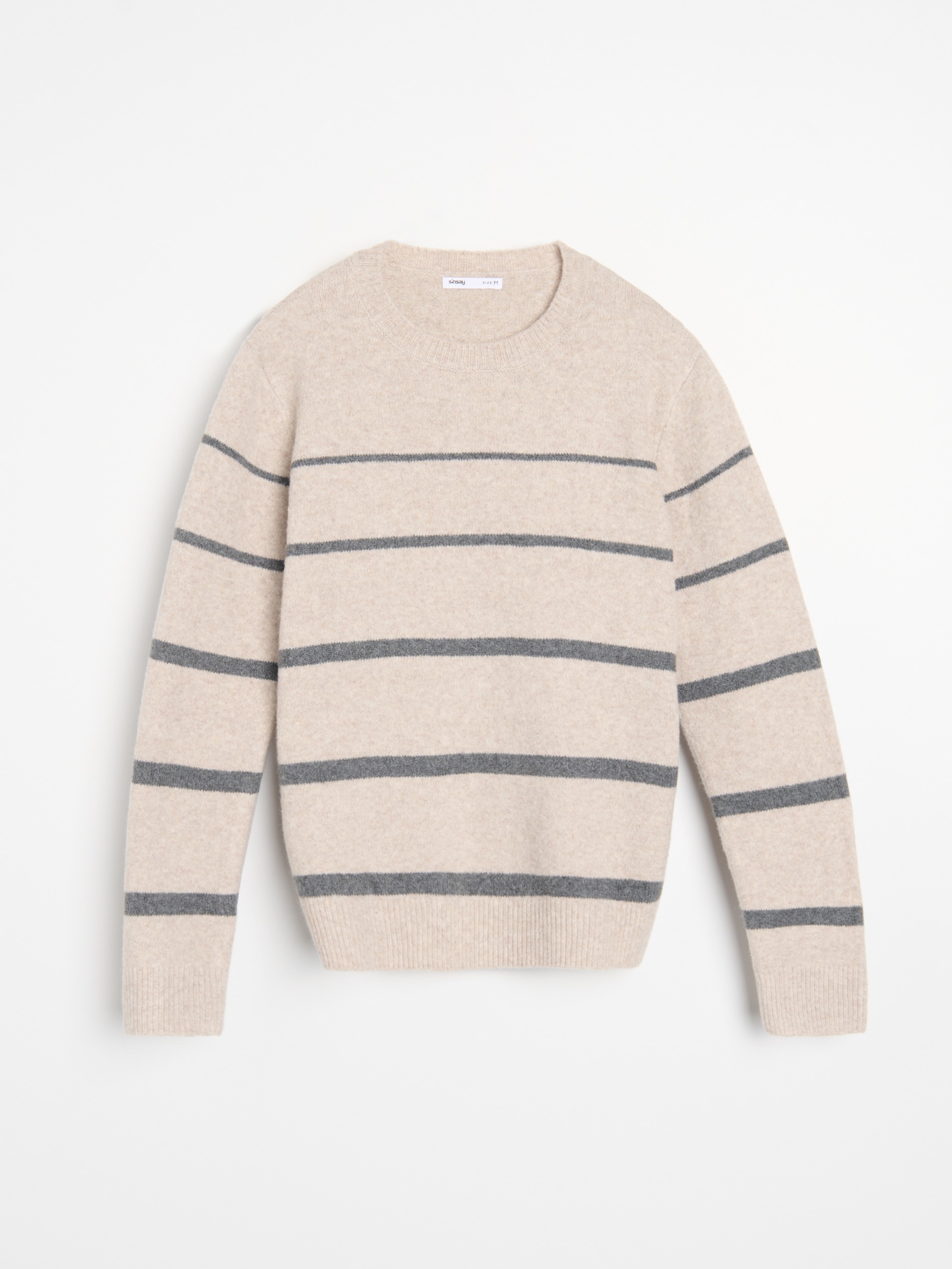 Sinsay - Ριγέ πουλόβερ - μπεζ φωτογραφία