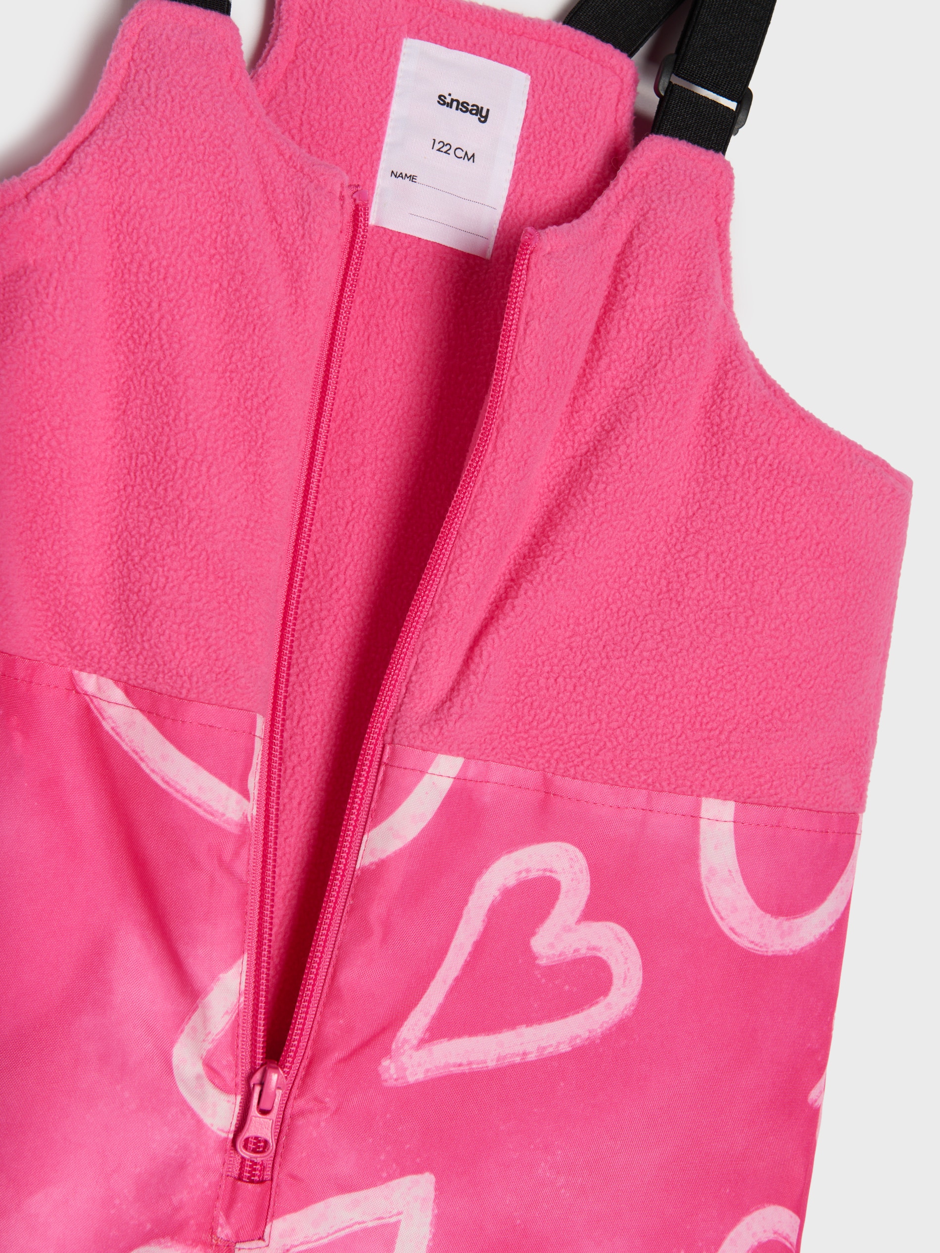 Sinsay - Παντελόνι με τιράντες - ροζ φωτογραφία