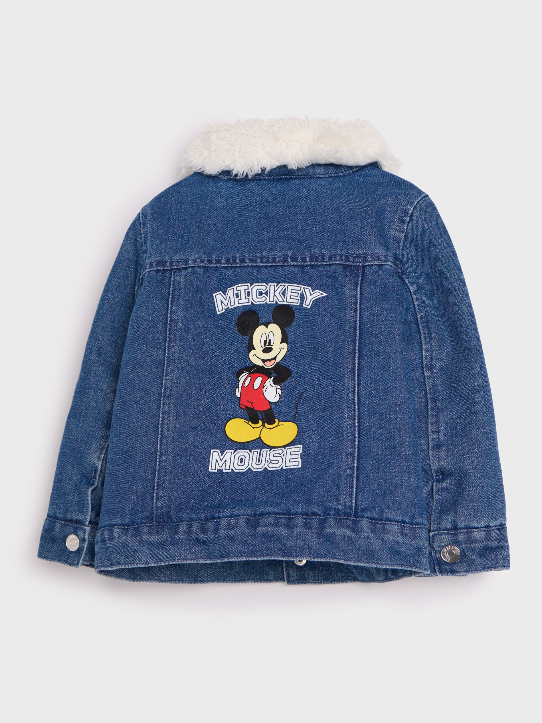 Sinsay - Geacă Din Denim Mouse Mickey - Albastru