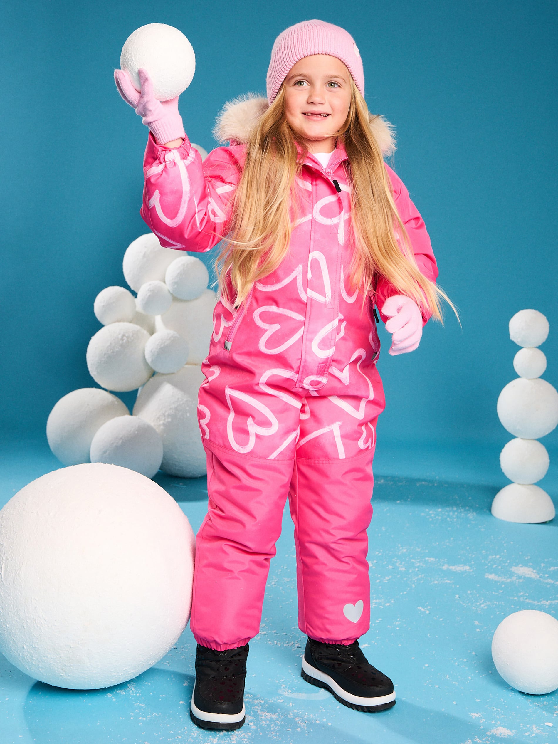 Sinsay - Μονωμένη στολή χιονιού - ροζ φωτογραφία