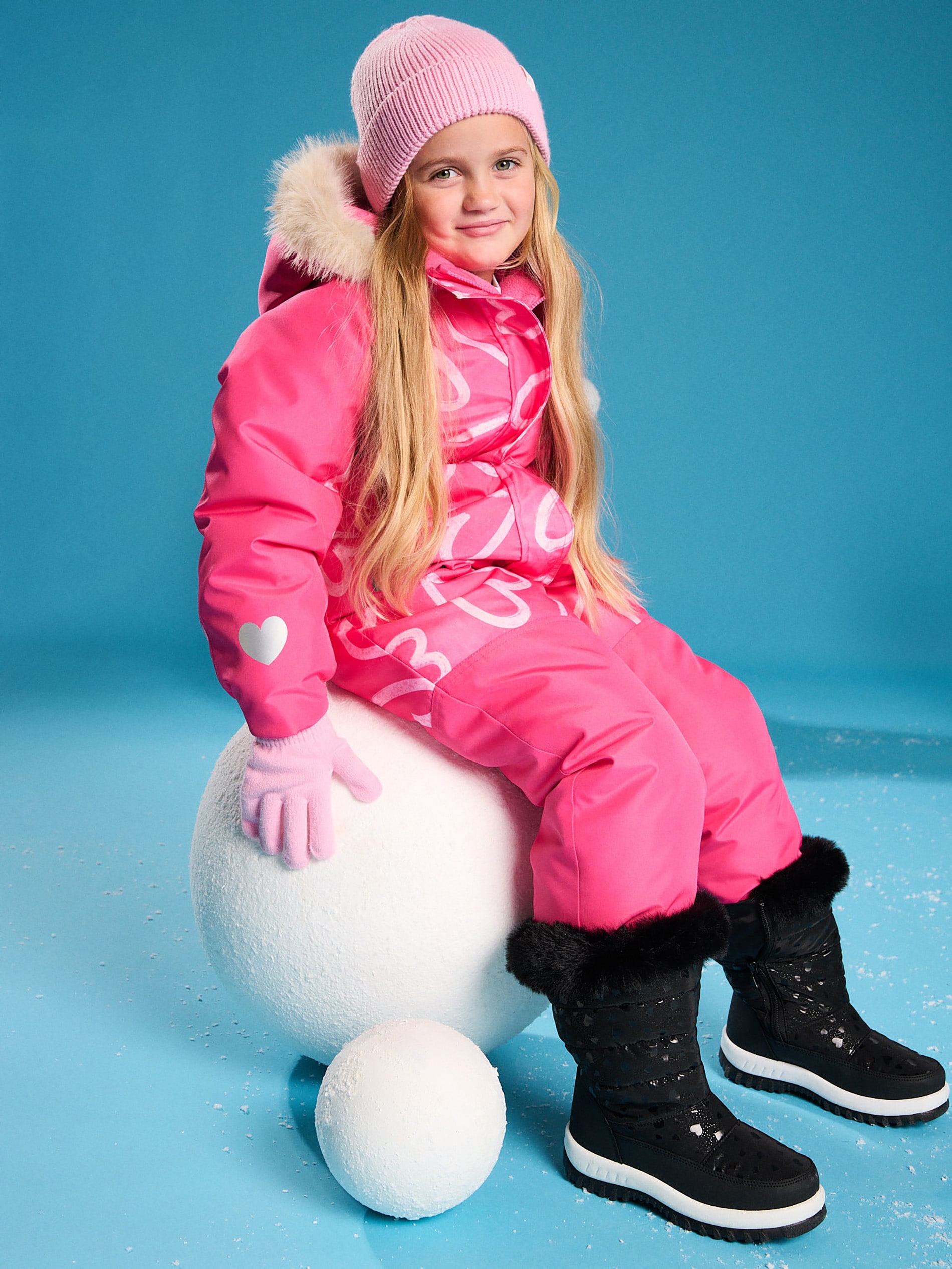 Sinsay - Μονωμένη στολή χιονιού - ροζ φωτογραφία