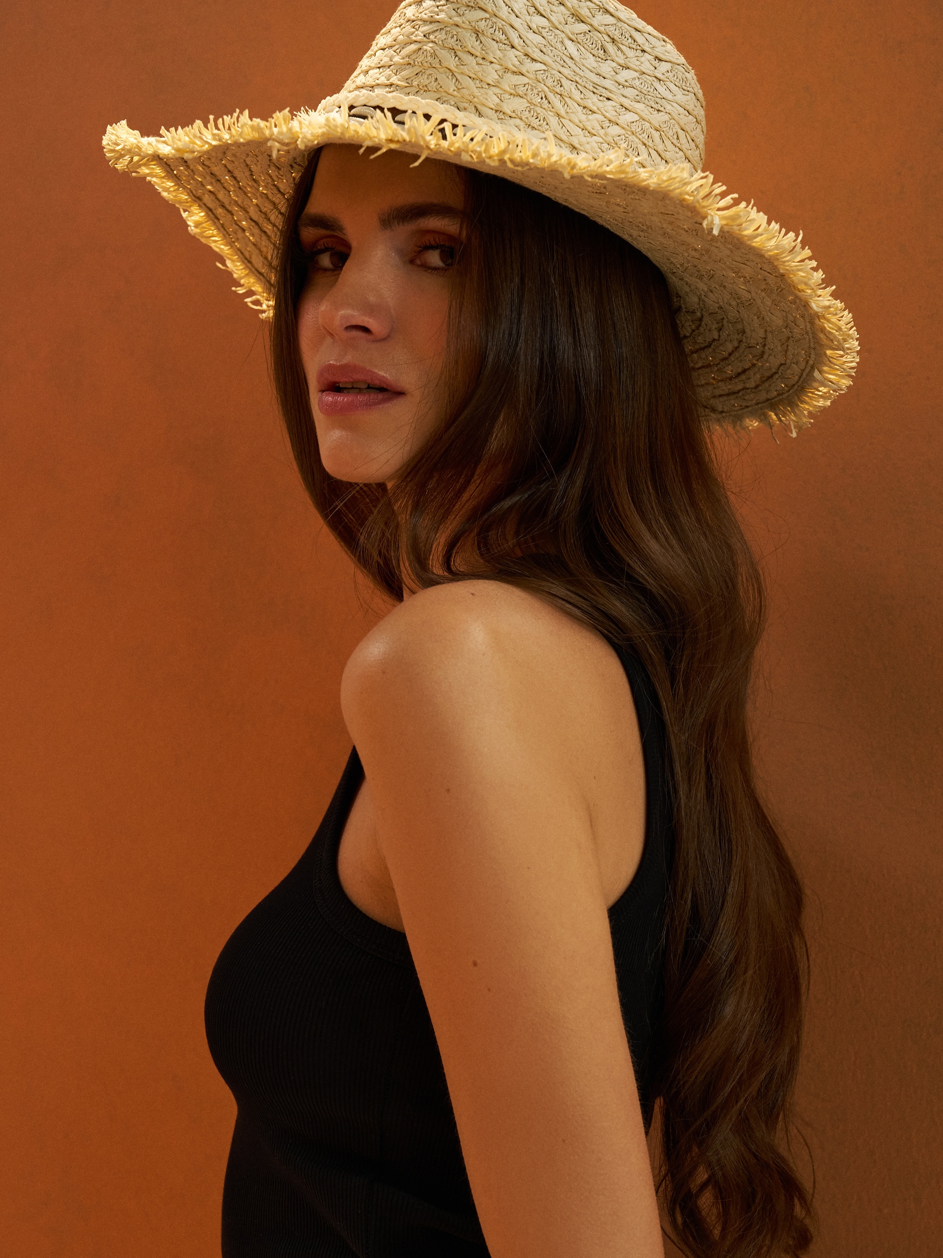 Sinsay - Ψάθινο καπέλο με ξέφτια στο γείσο - κρεμ φωτογραφία