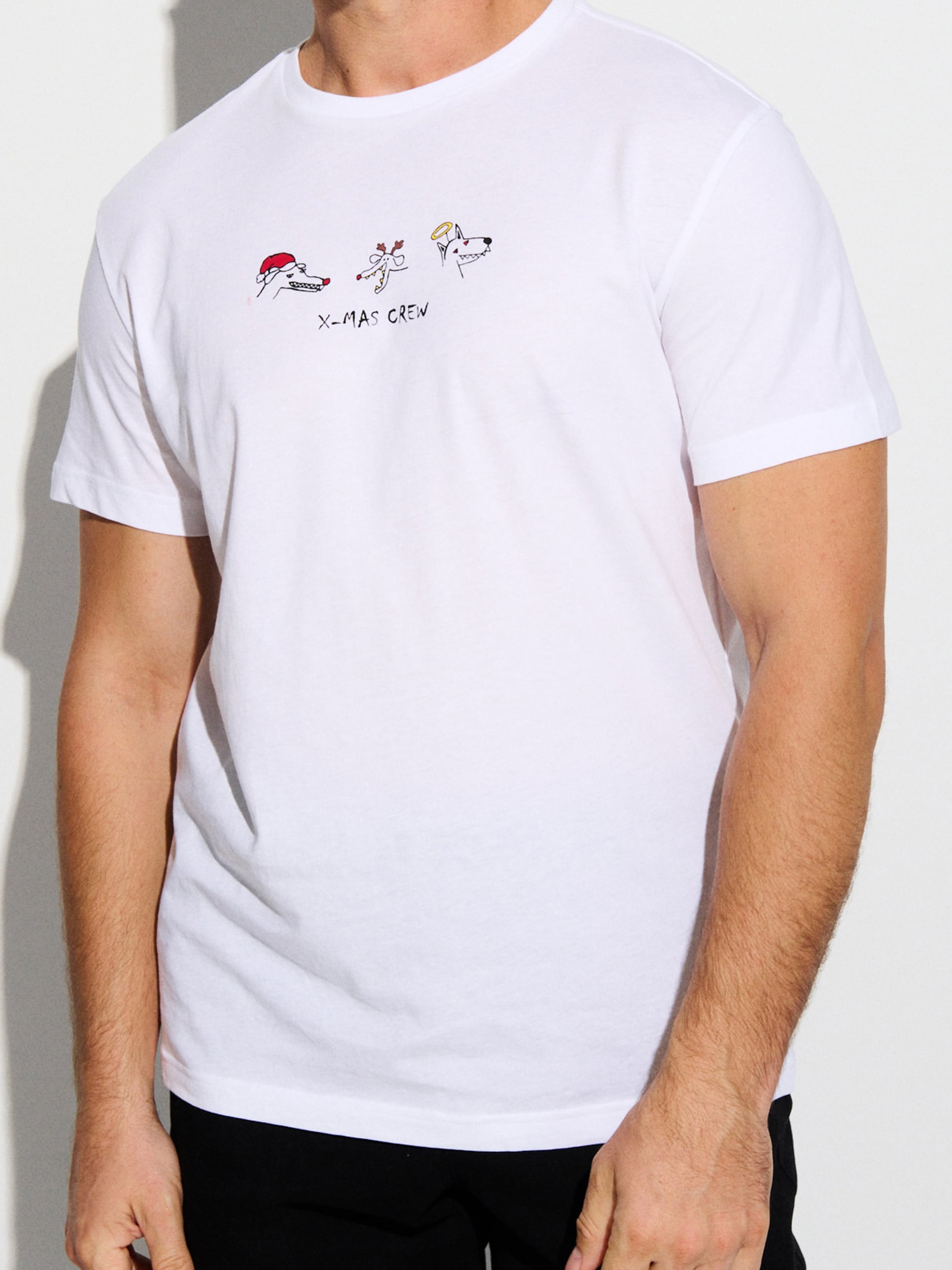 Sinsay - Κανονικό βαμβακερό t-shirt - λευκο φωτογραφία