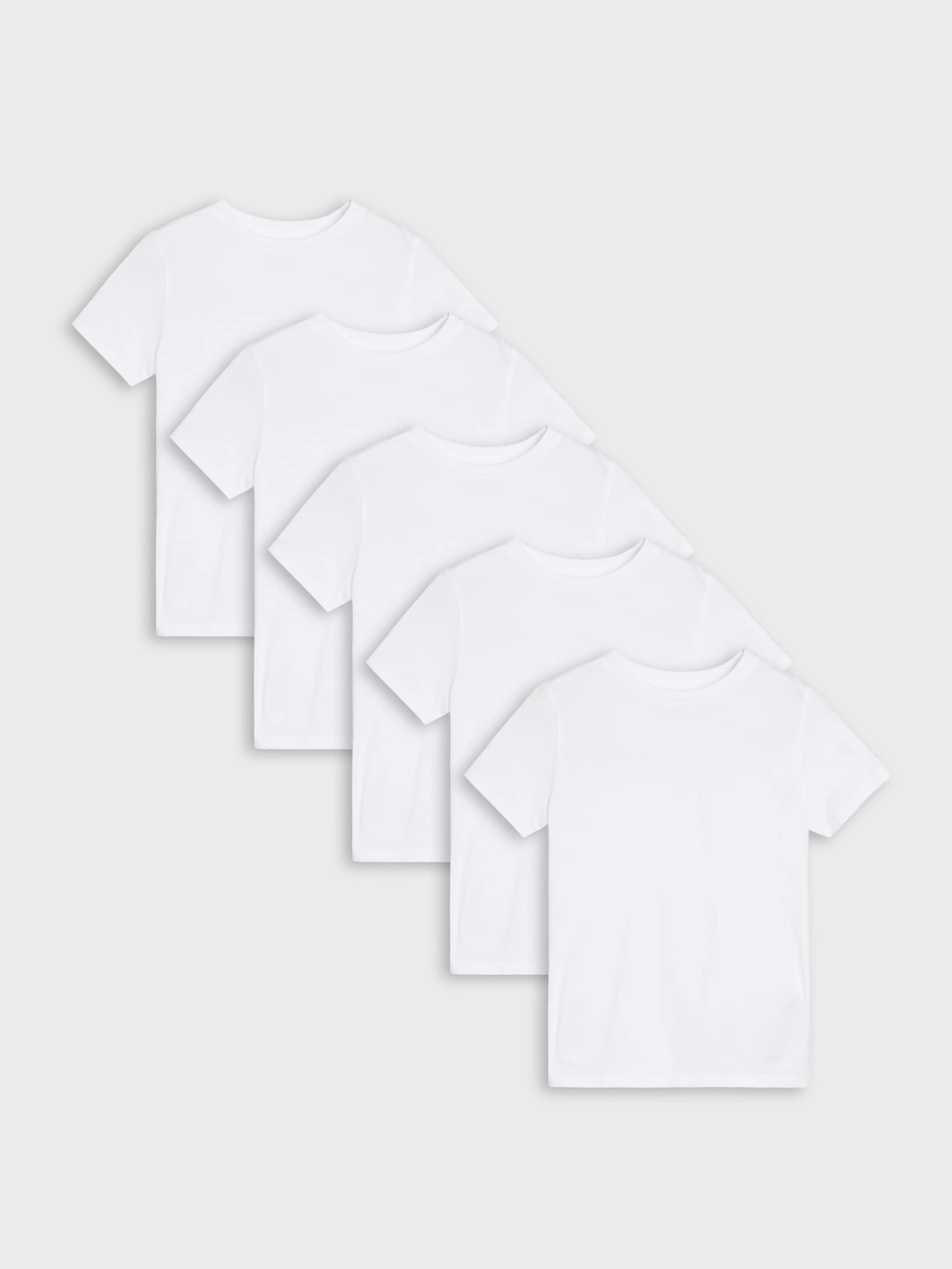 Sinsay - Koszulki basic 5 pack - biały