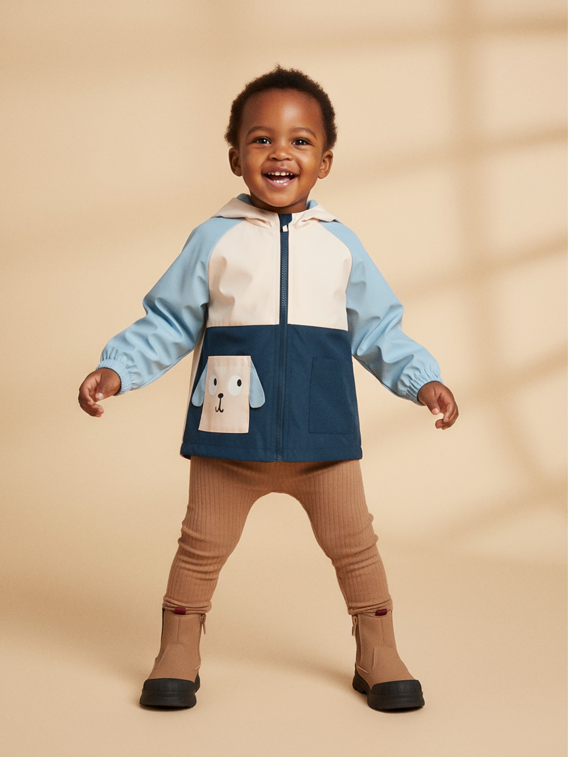 Sinsay - Kurtka wiatrówka z kapturem - wielobarwny