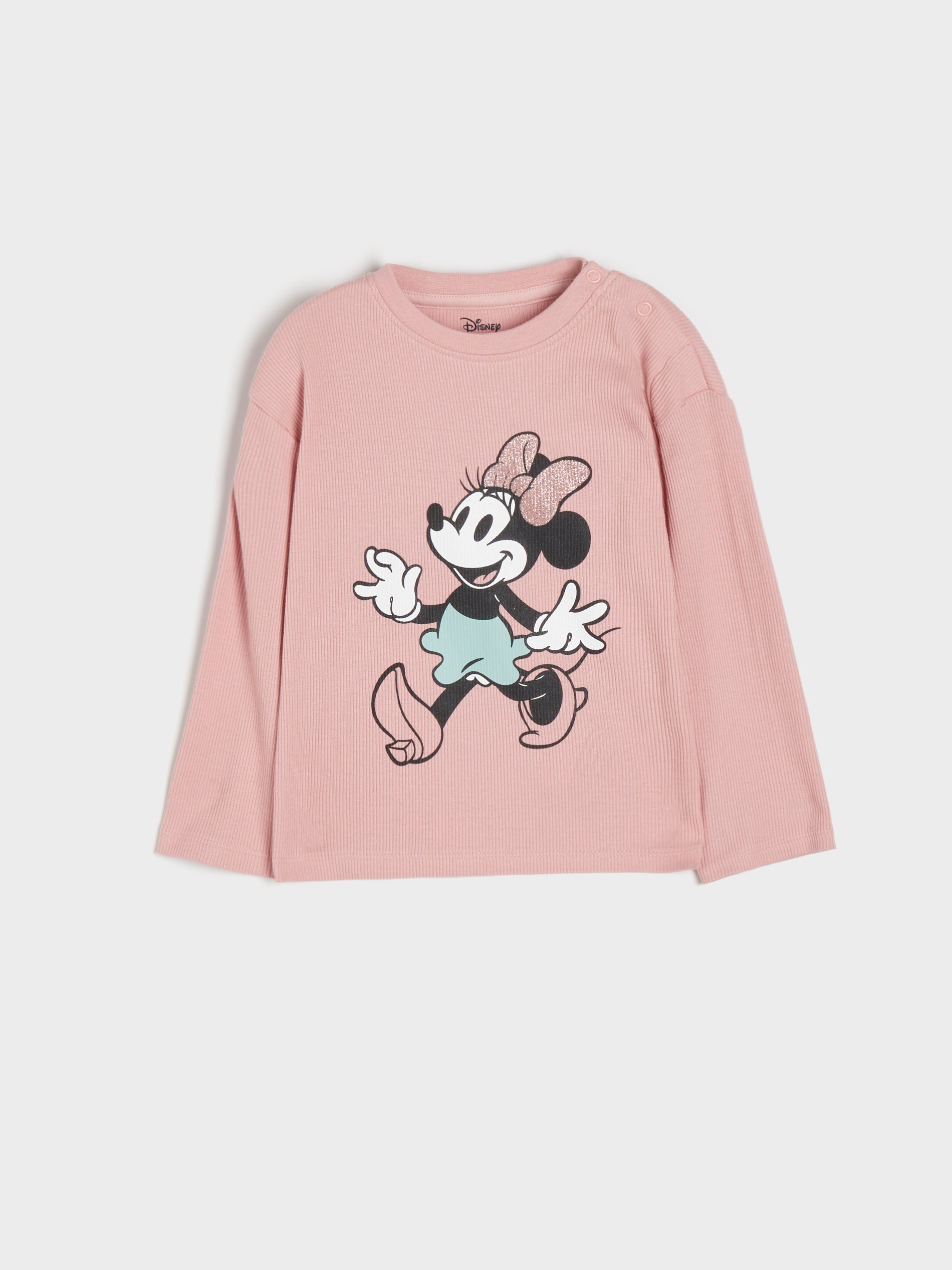 Sinsay - Majica Kratkih Rukava Minnie Mouse - Prljavo Roze