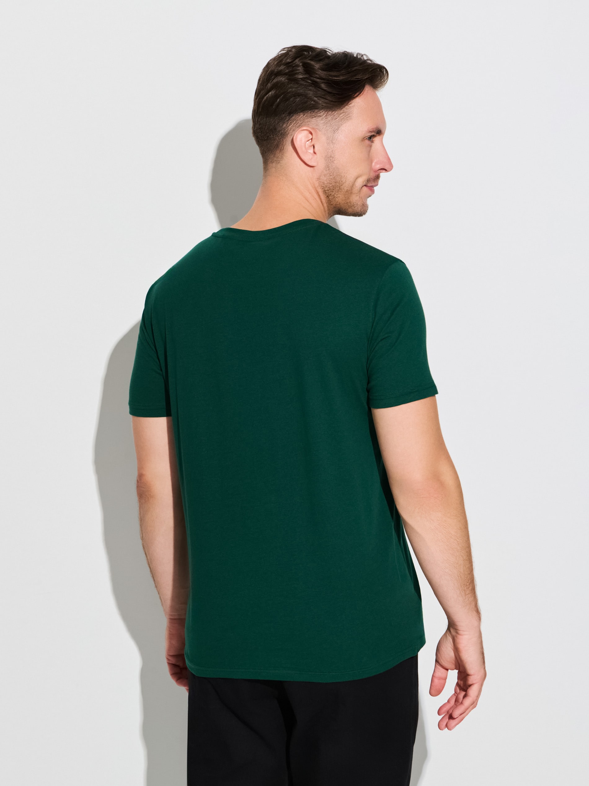 Sinsay - Βαμβακερό μπλουζάκι με στάμπα - γκρι πρασινο φωτογραφία