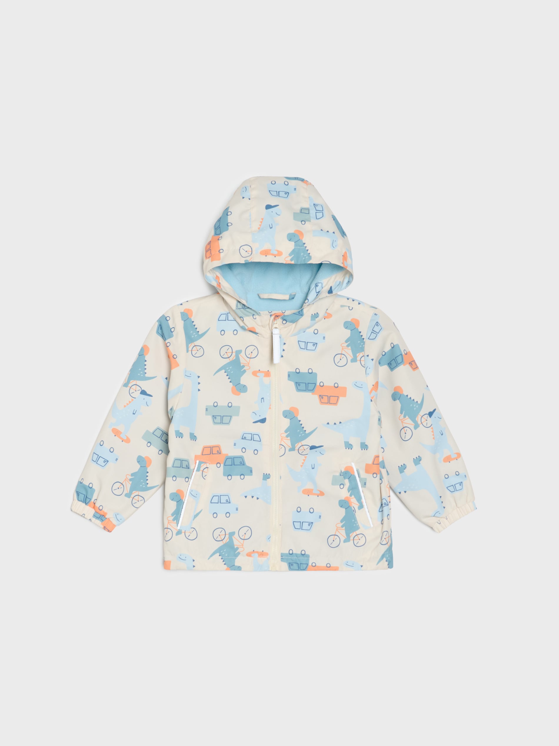 Sinsay - Lekka kurtka wiatrówka z kapturem - kremowy