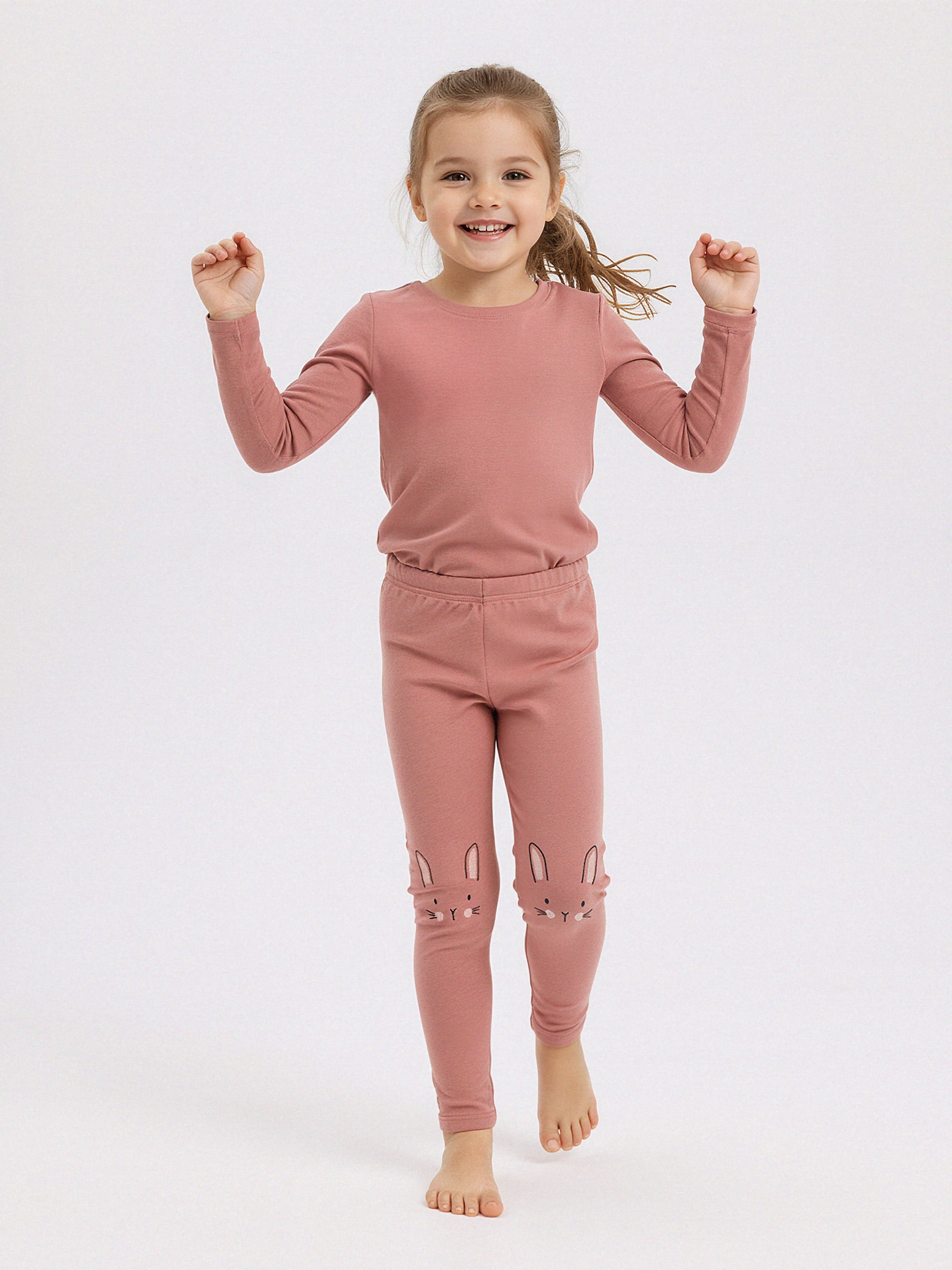 Sinsay - Legginsy z gumką w pasie - pomarańczowy