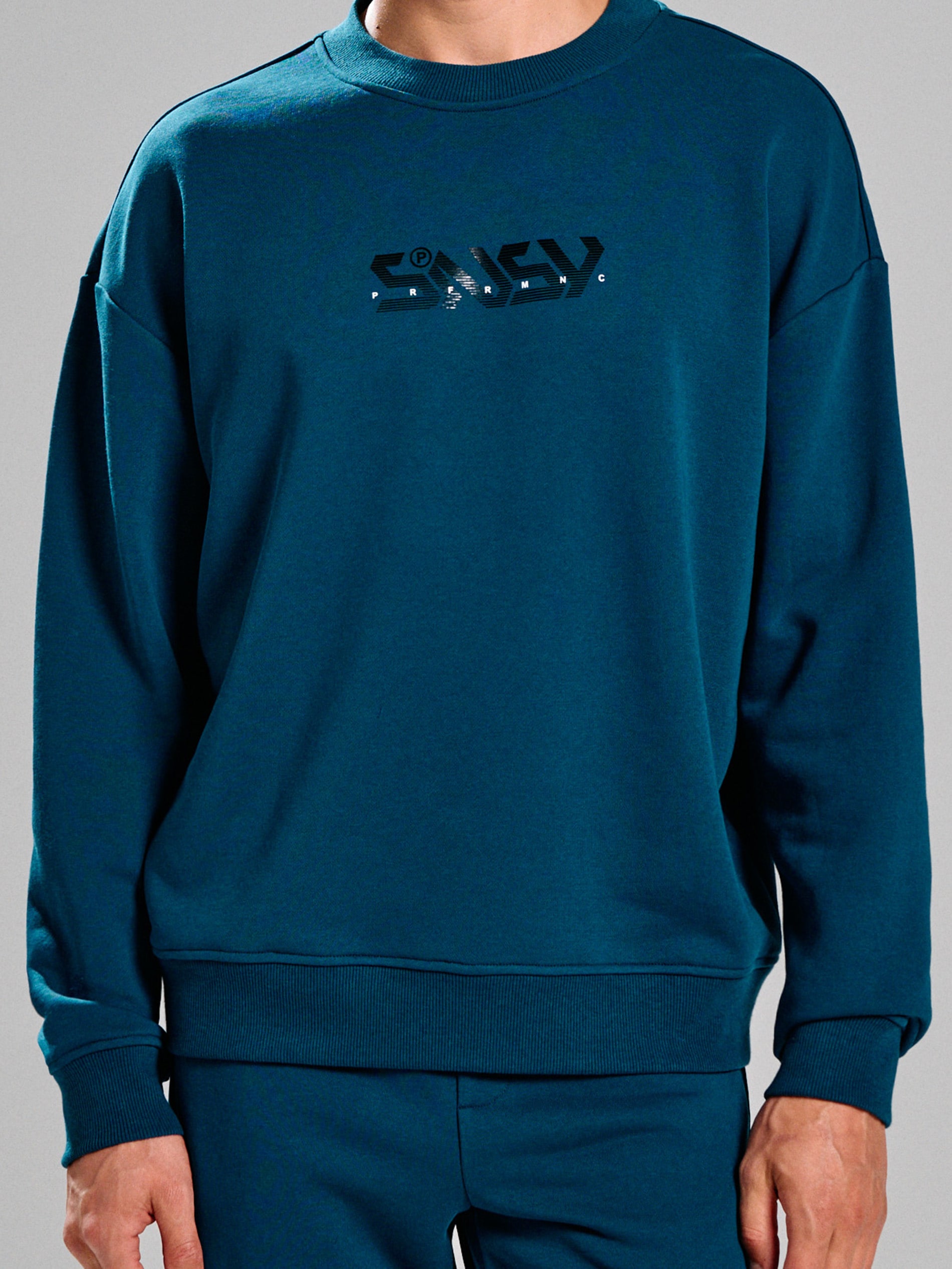 Sinsay - Bluza z napisem SNSY PERFORMANCE - zielony