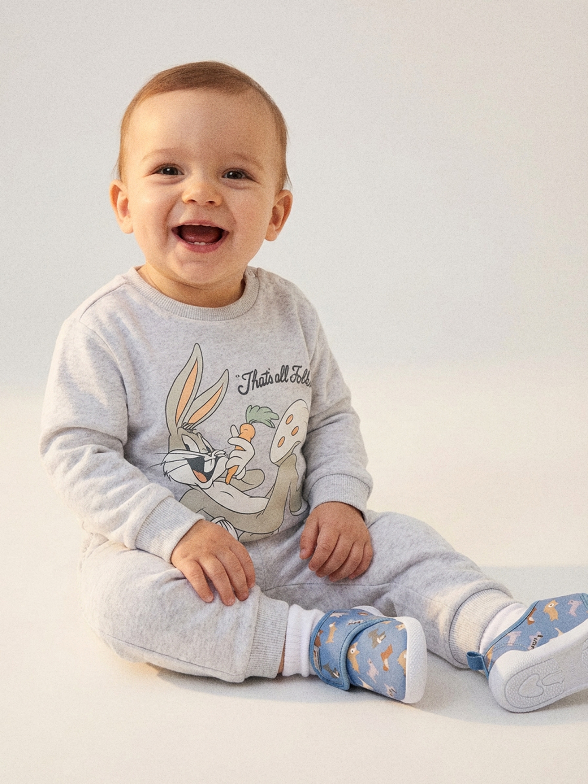 Sinsay - Komplet dresowy Looney Tunes - szary