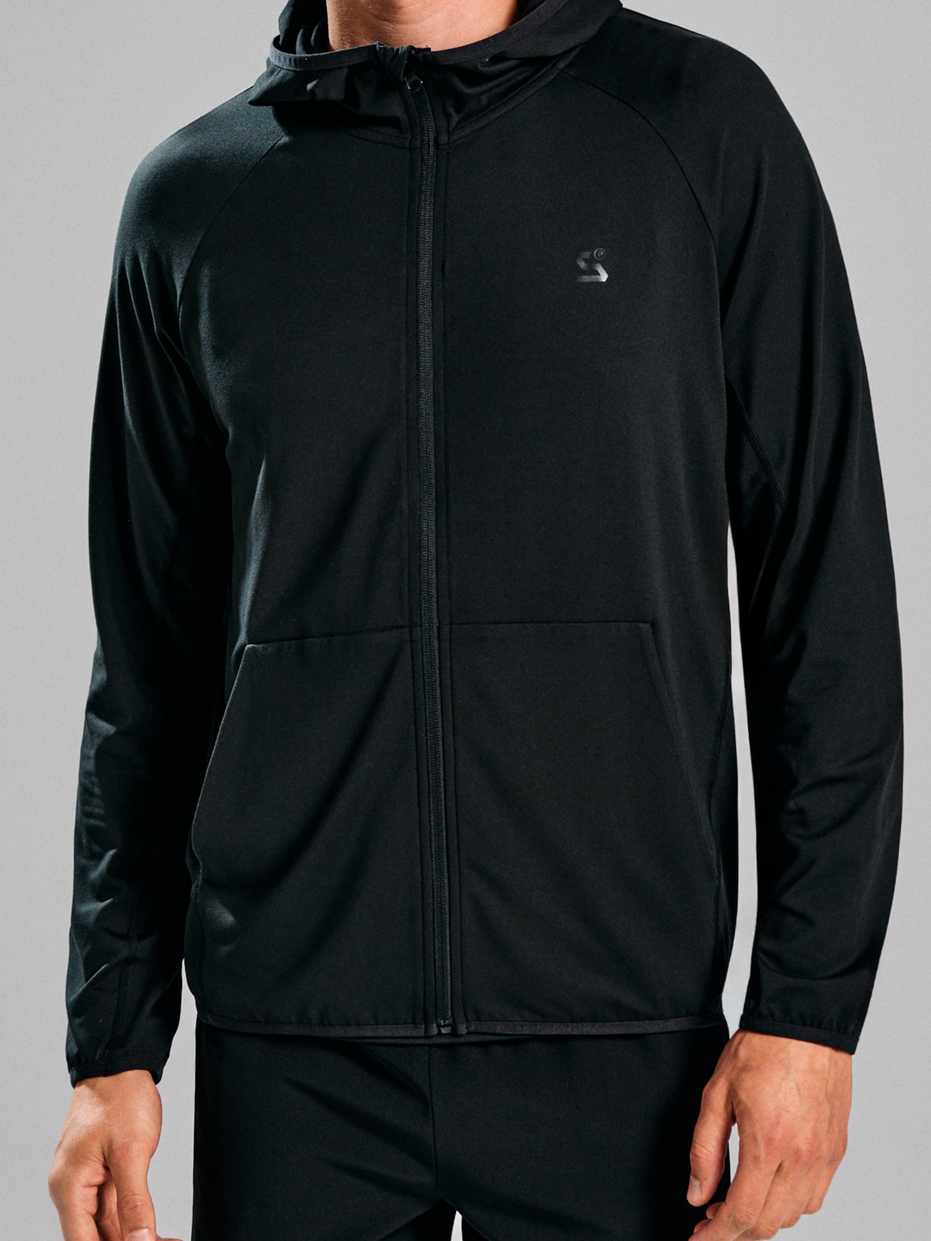 Sinsay - Bluza sportowa z kapturem - czarny