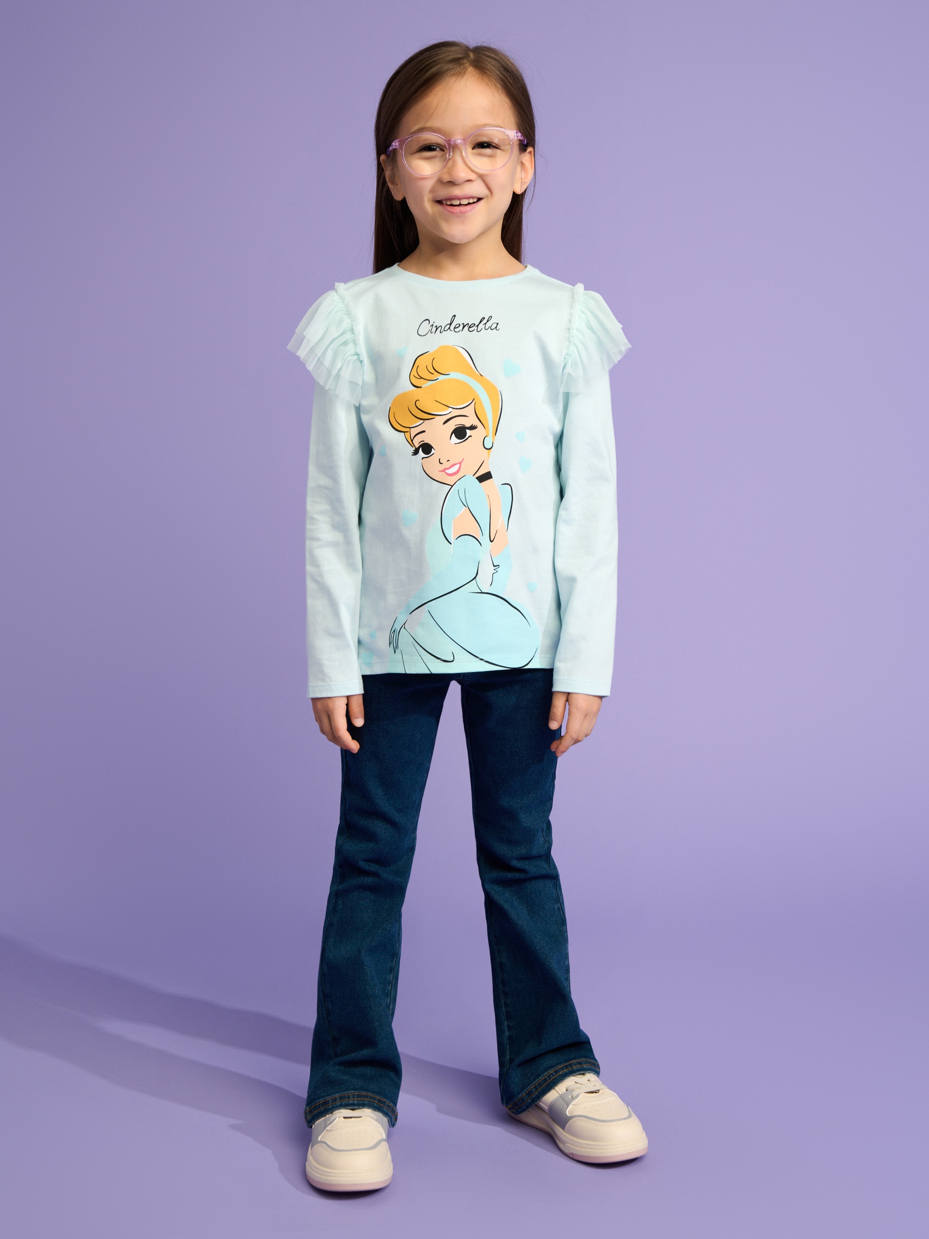 Sinsay - Bluza S Dugim Rukavima Disney - Bledoplavo