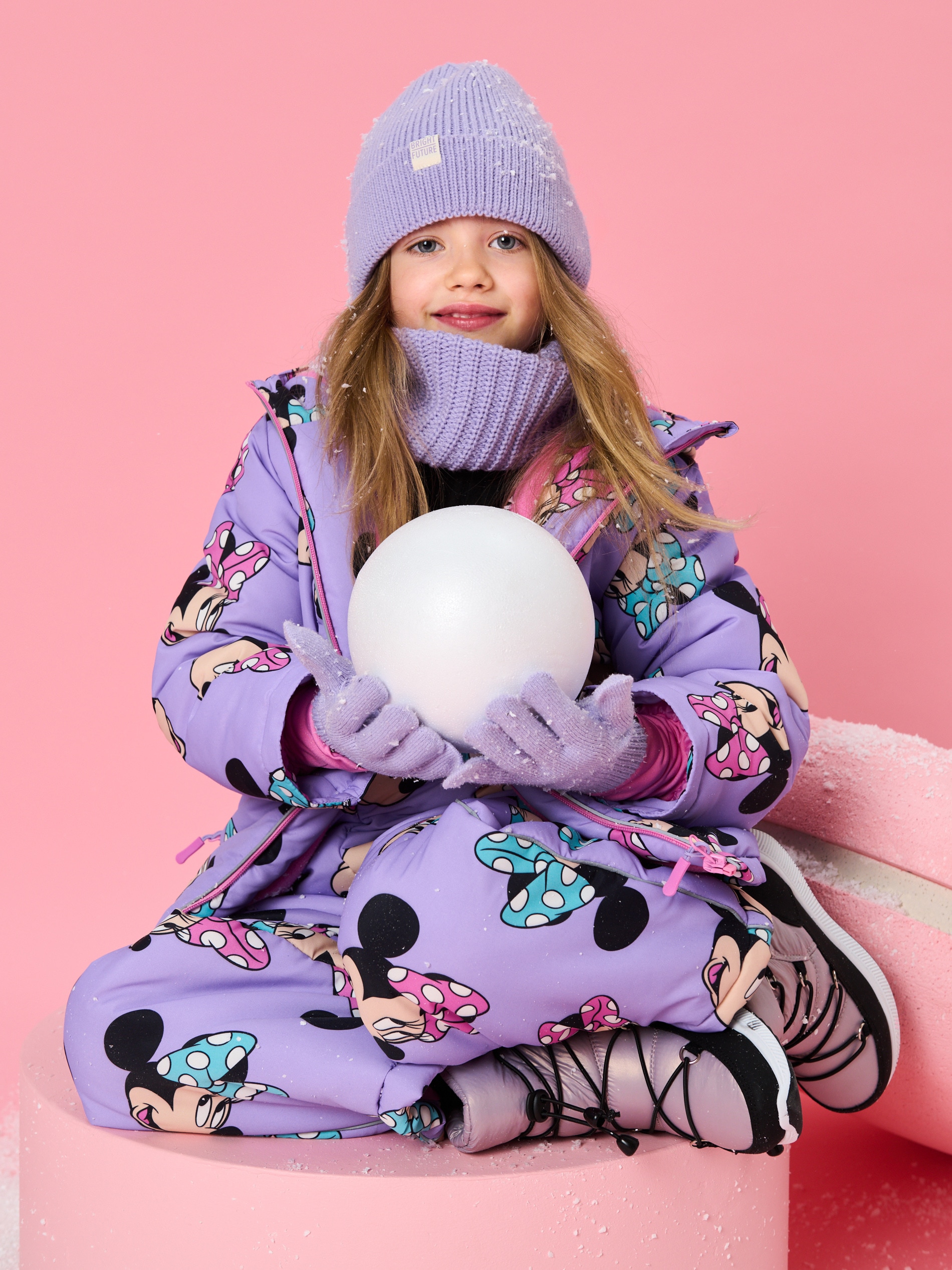 Sinsay - Παντελόνι σκι Minnie Mouse - λιλα φωτογραφία