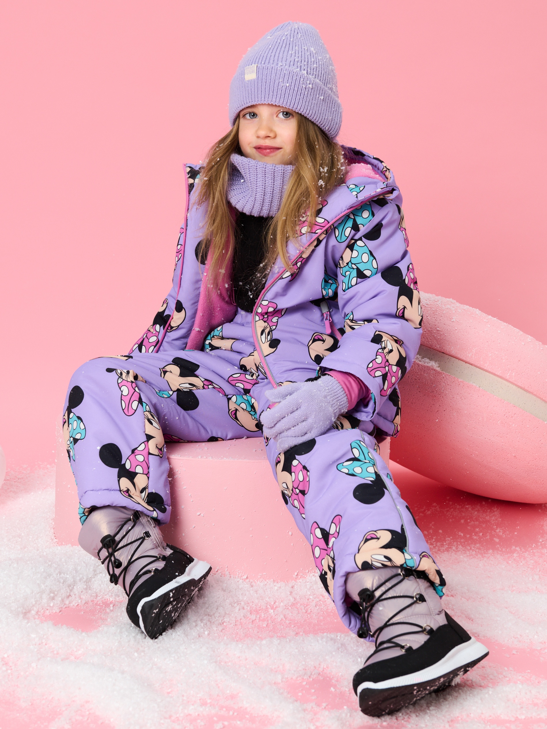 Sinsay - Παντελόνι σκι Minnie Mouse - λιλα φωτογραφία