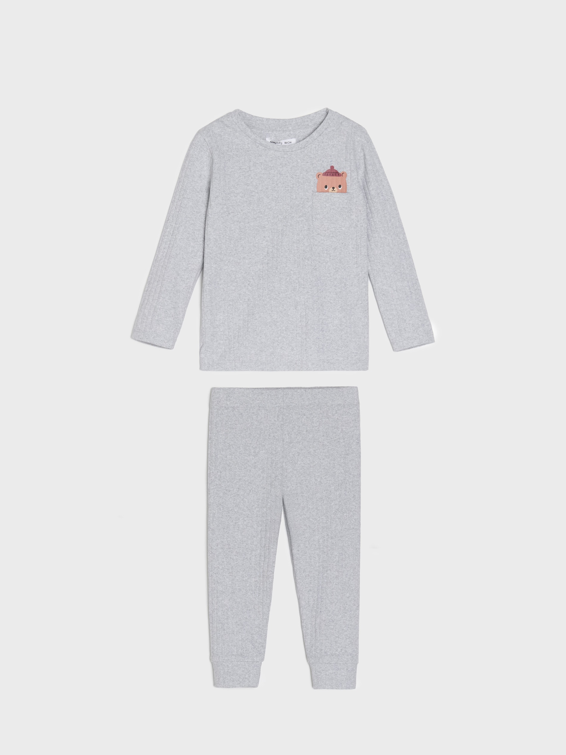 Sinsay - Komplet: koszulka i spodnie - szary