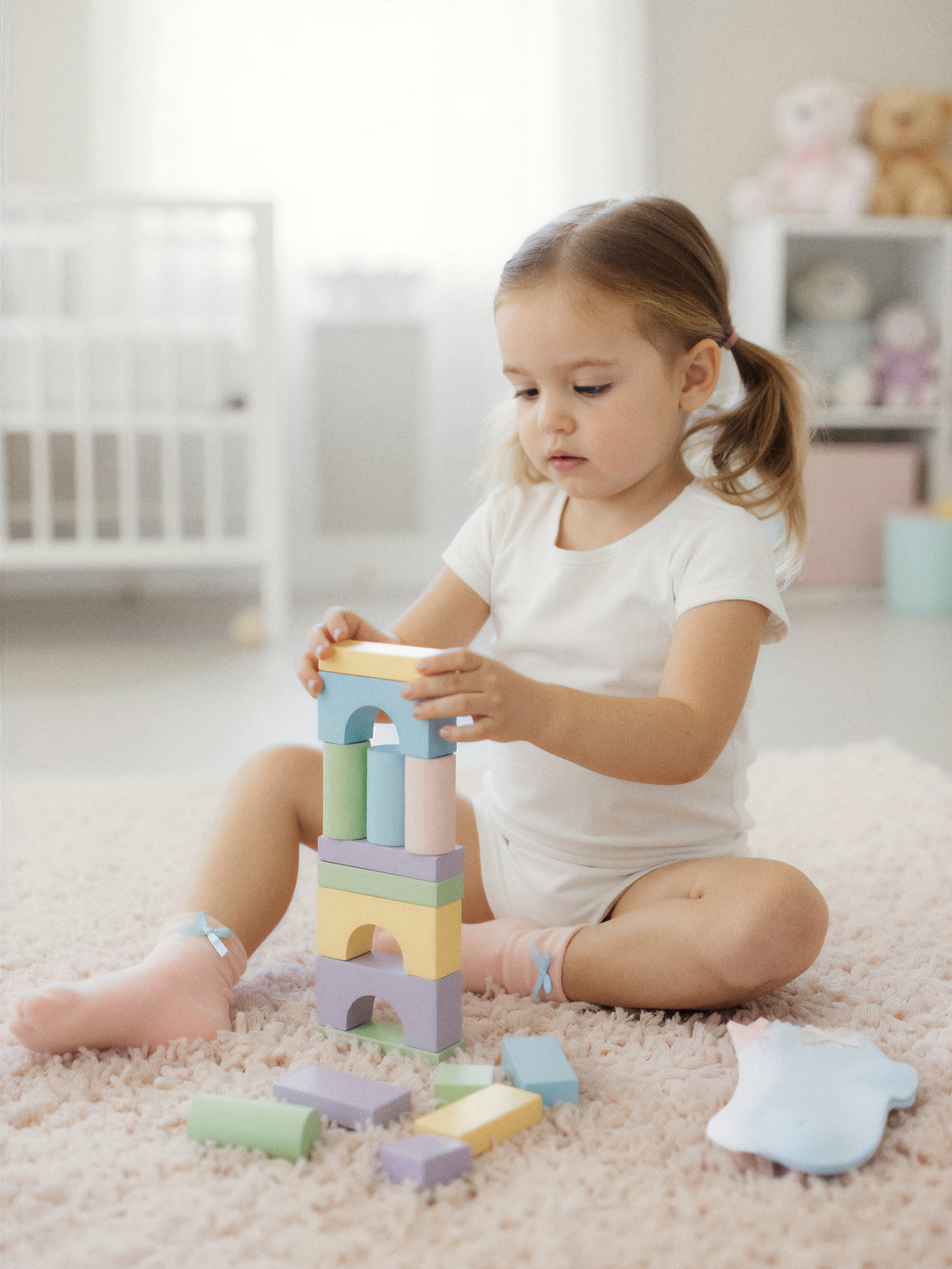 Sinsay - Prążkowane skarpetki z ozdobną kokardką 3 pack - wielobarwny