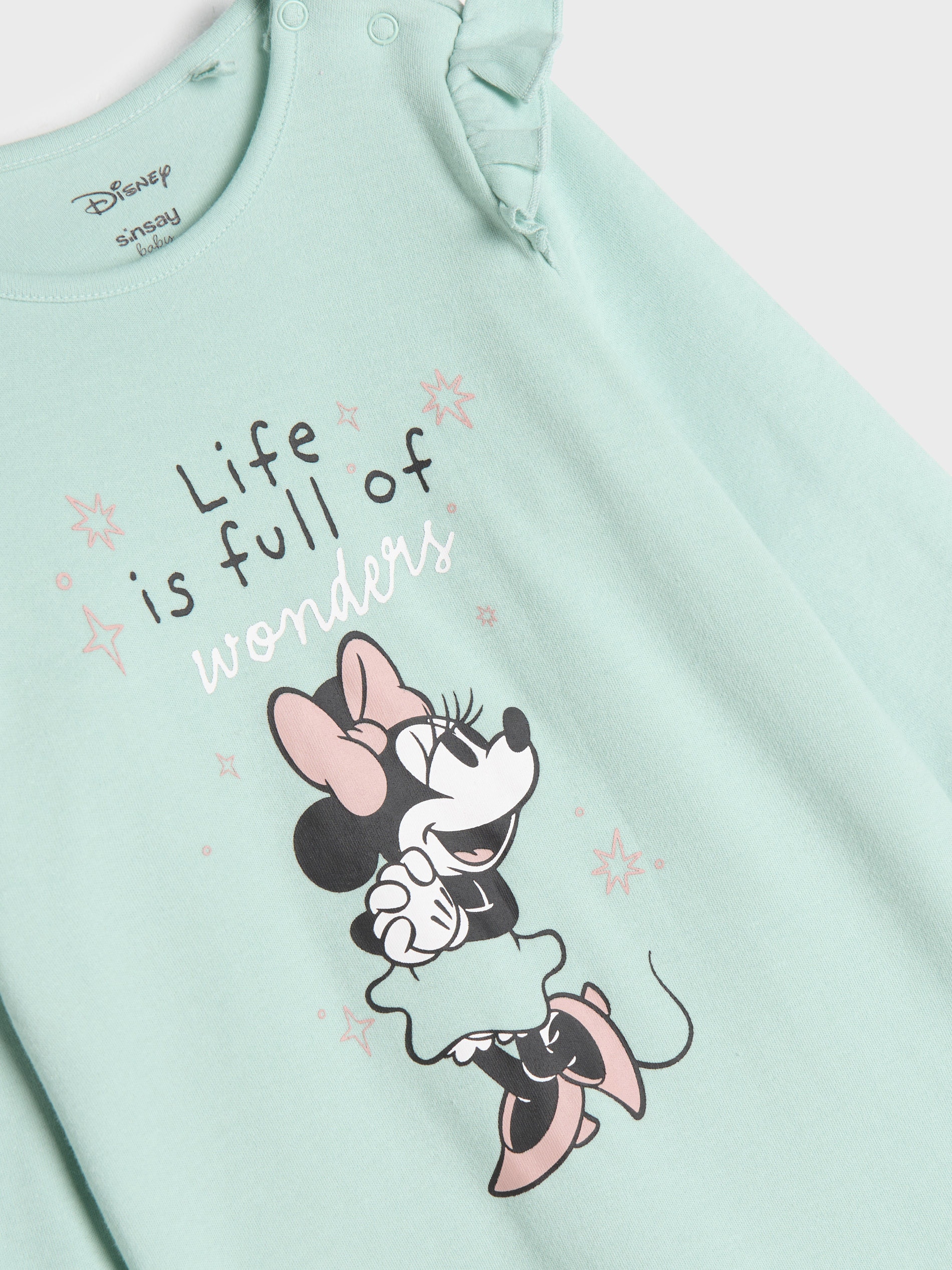 Sinsay - Kombinezon Minnie Mouse - Mint Zelena