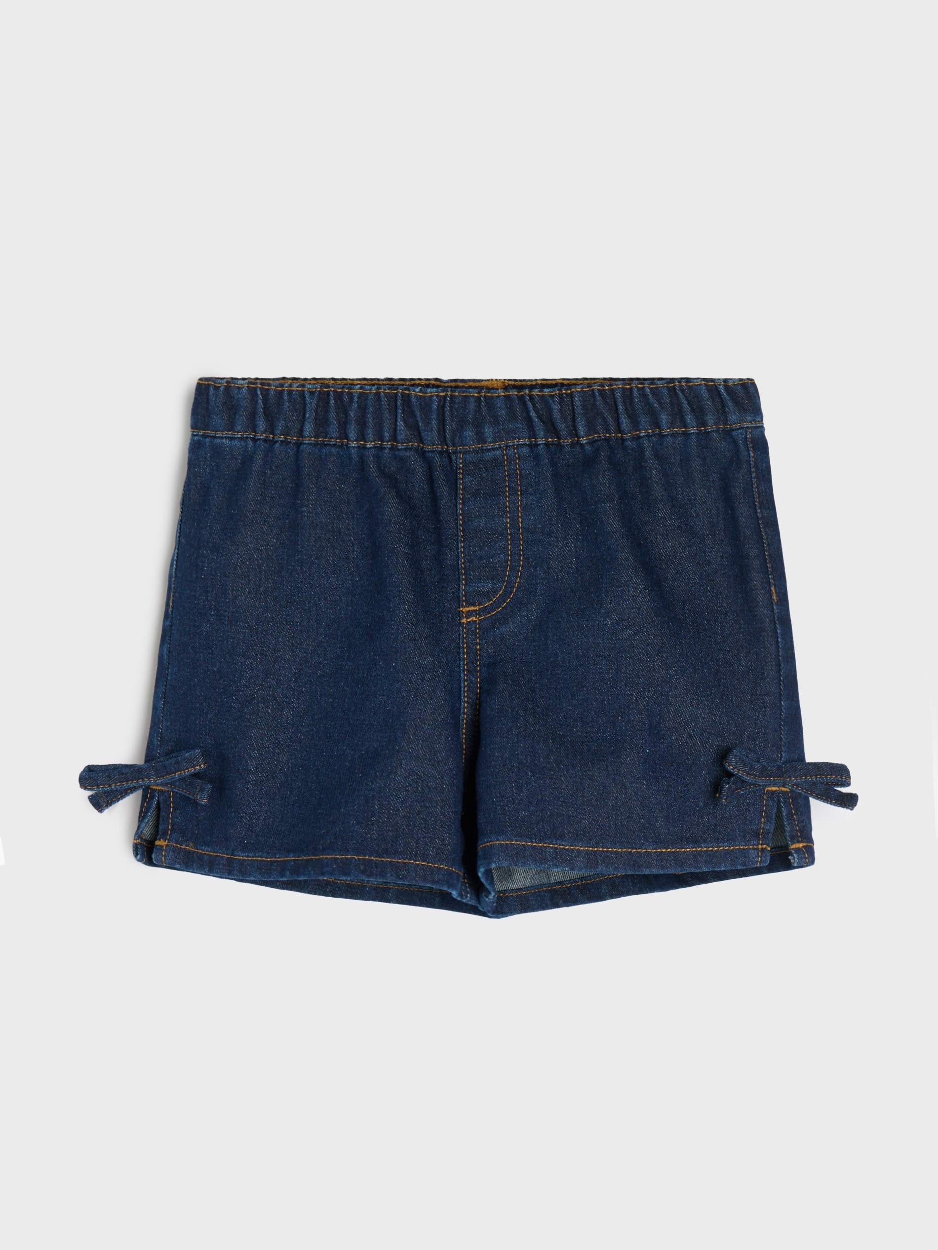Sinsay - Szorty jeansowe z domieszką wiskozy - granatowy