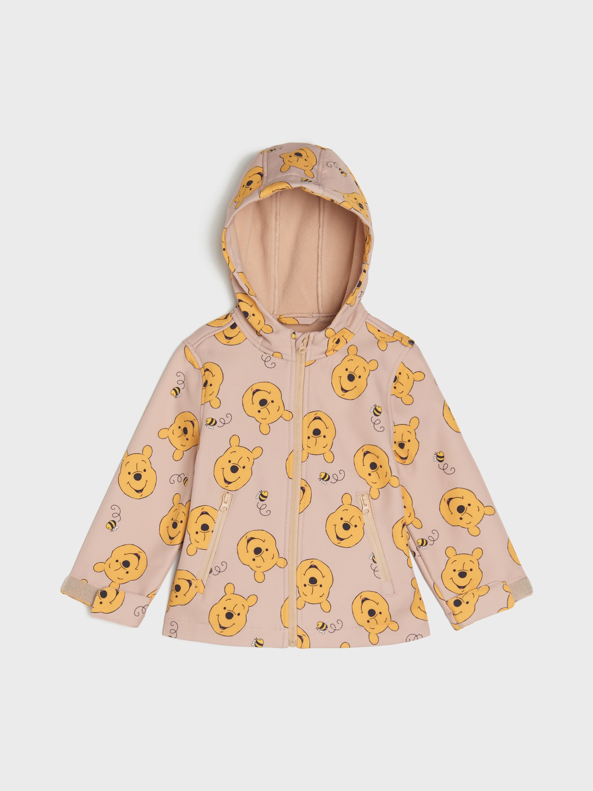 Sinsay - Kurtka softshell z polarową podszewką Winnie the Pooh - beżowy