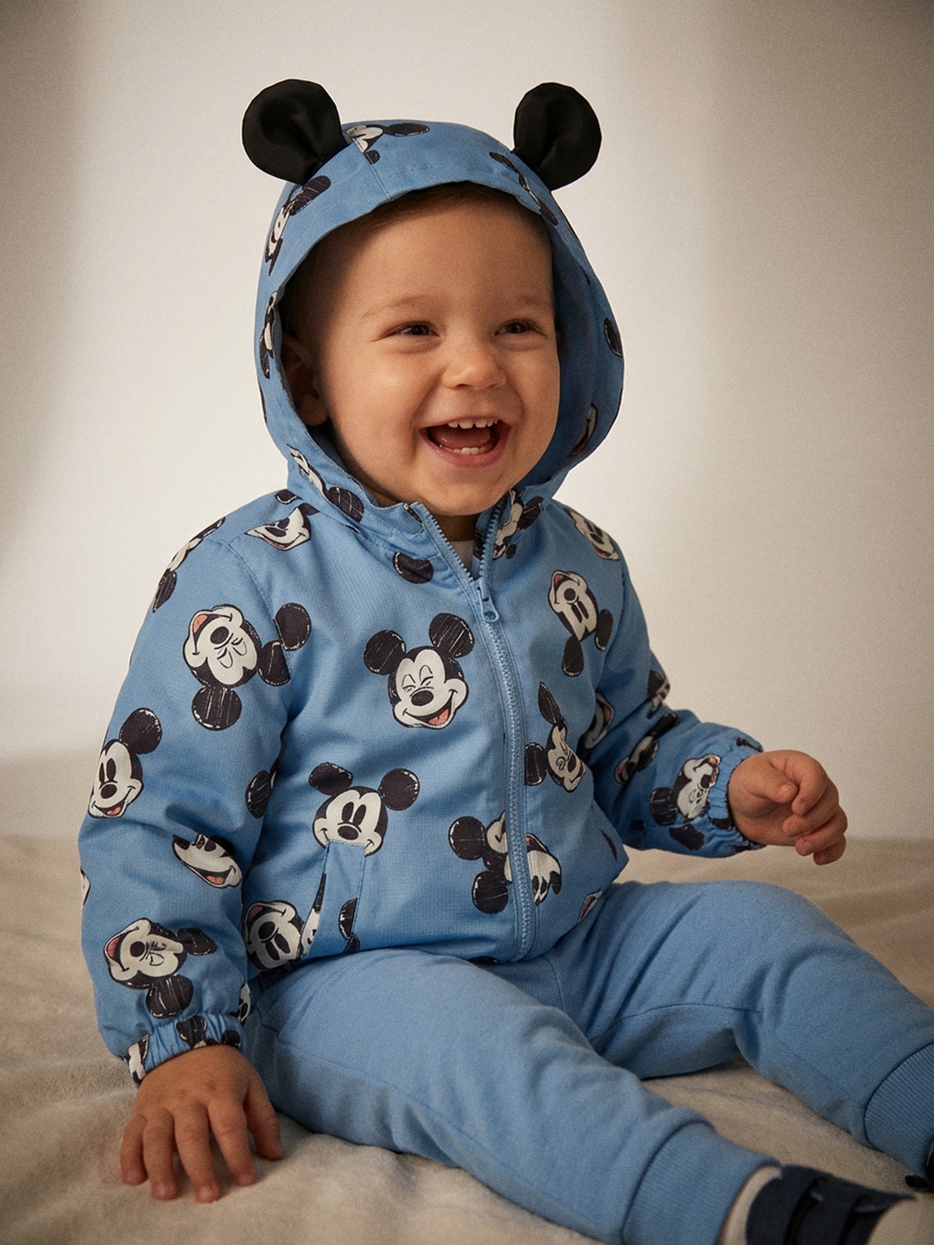 Sinsay - Kurtka z elementami 3D Mickey Mouse - szary