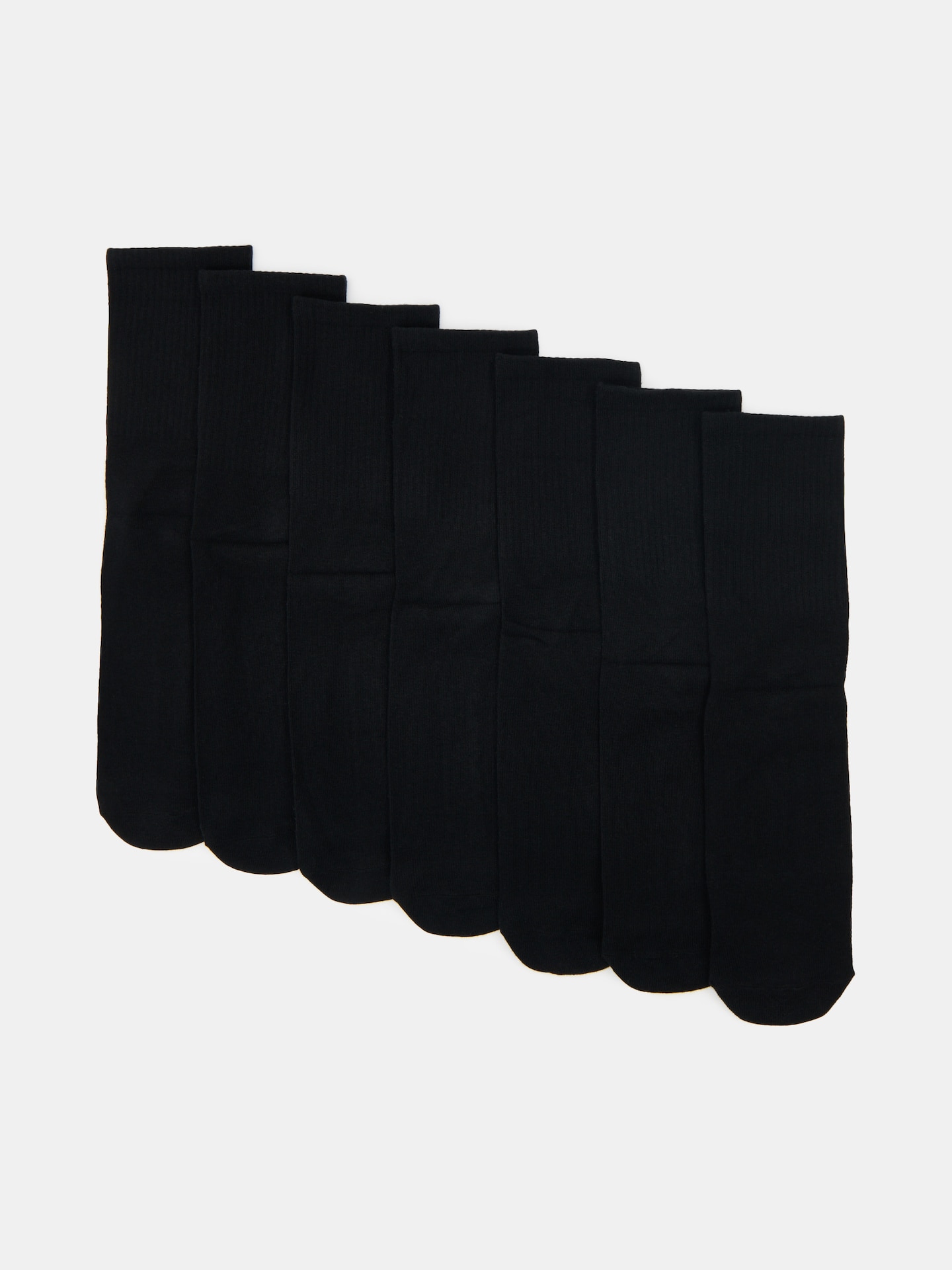 Sinsay - Skarpetki z dniami tygodnia 7 pack - czarny