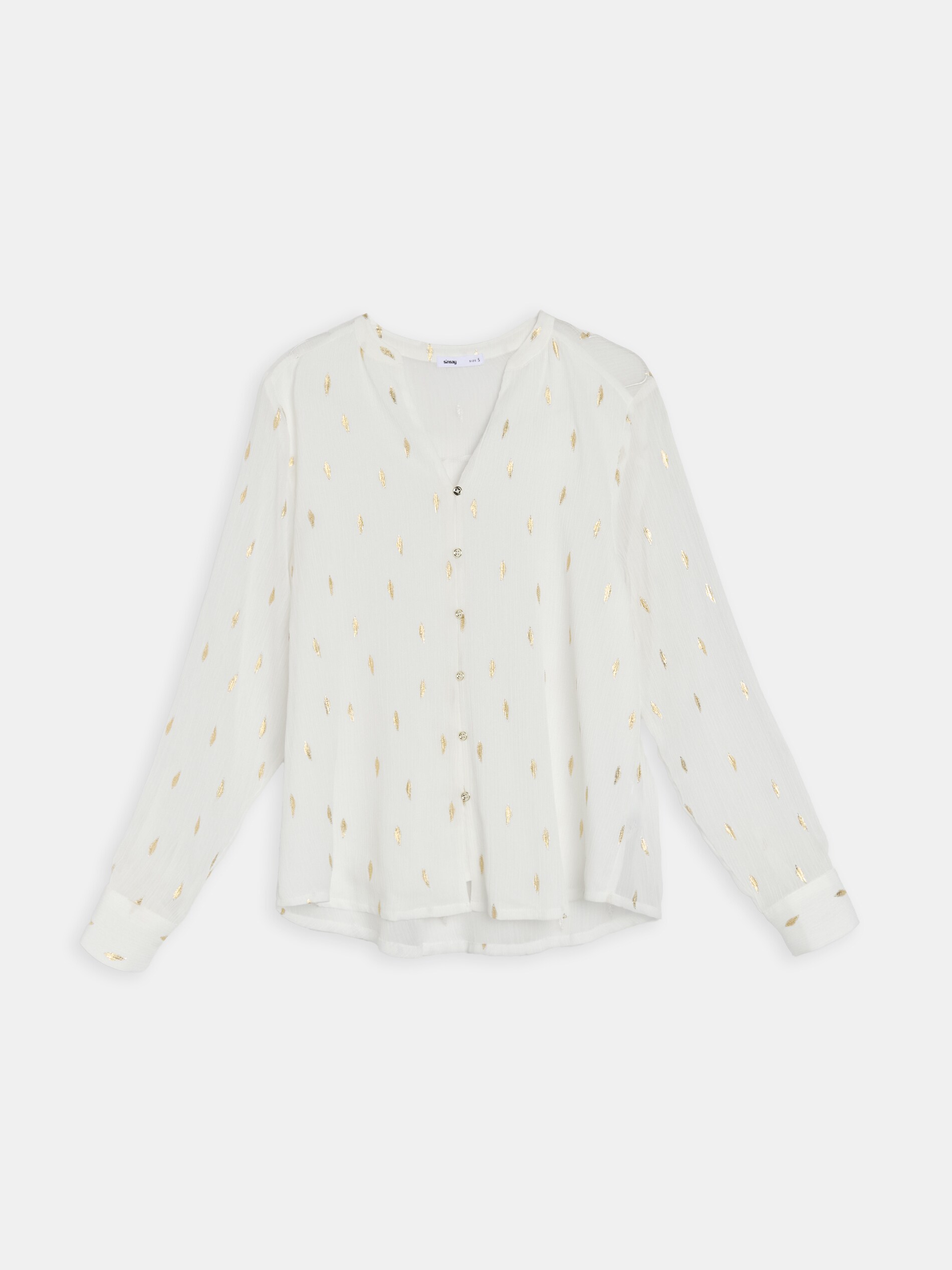 Sinsay - Πουκάμισο με μεταλλικό σχέδιο - πολυχρωμο φωτογραφία