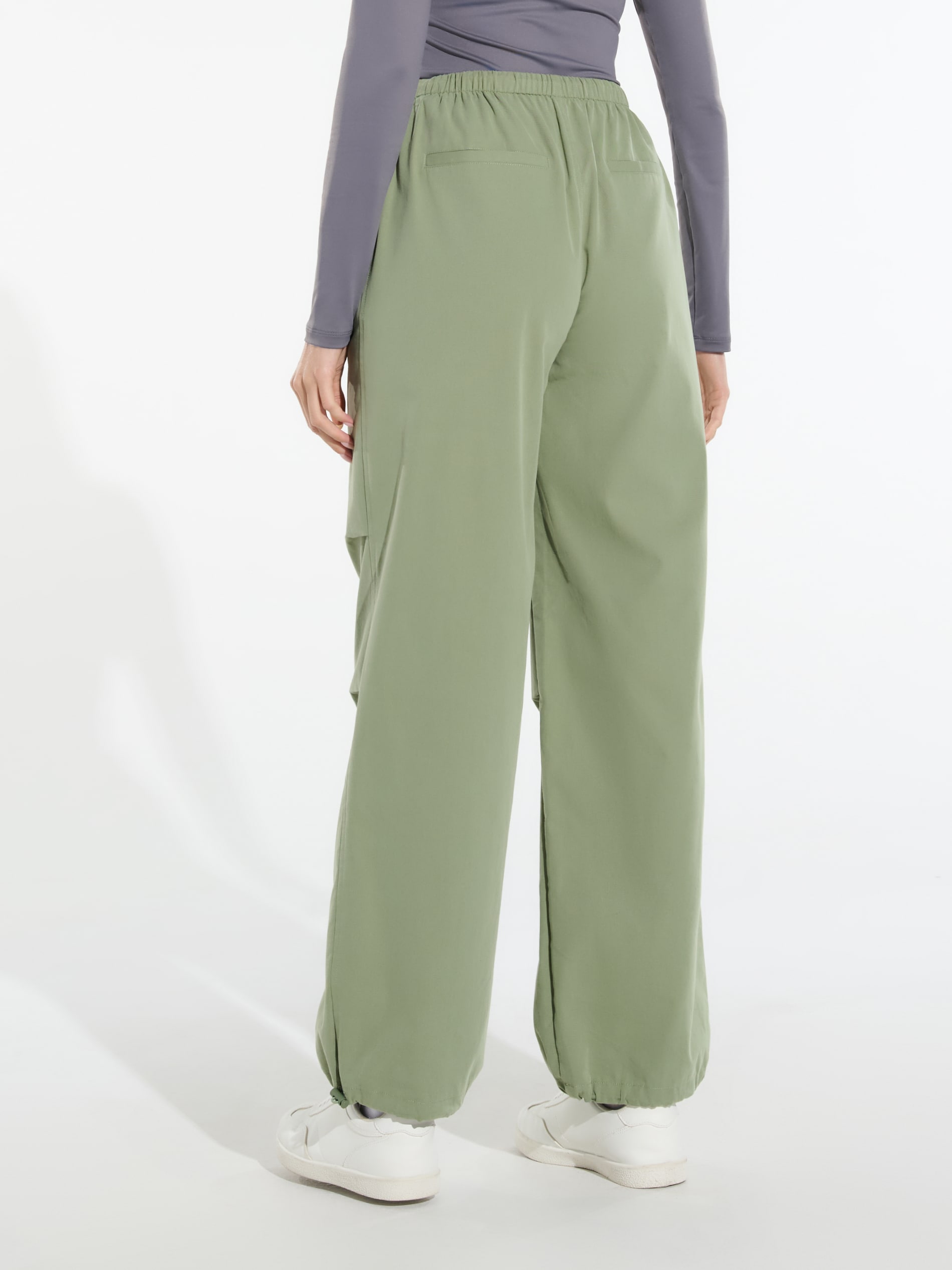 Sinsay - Parachute Pantalone - Tamno Zelena