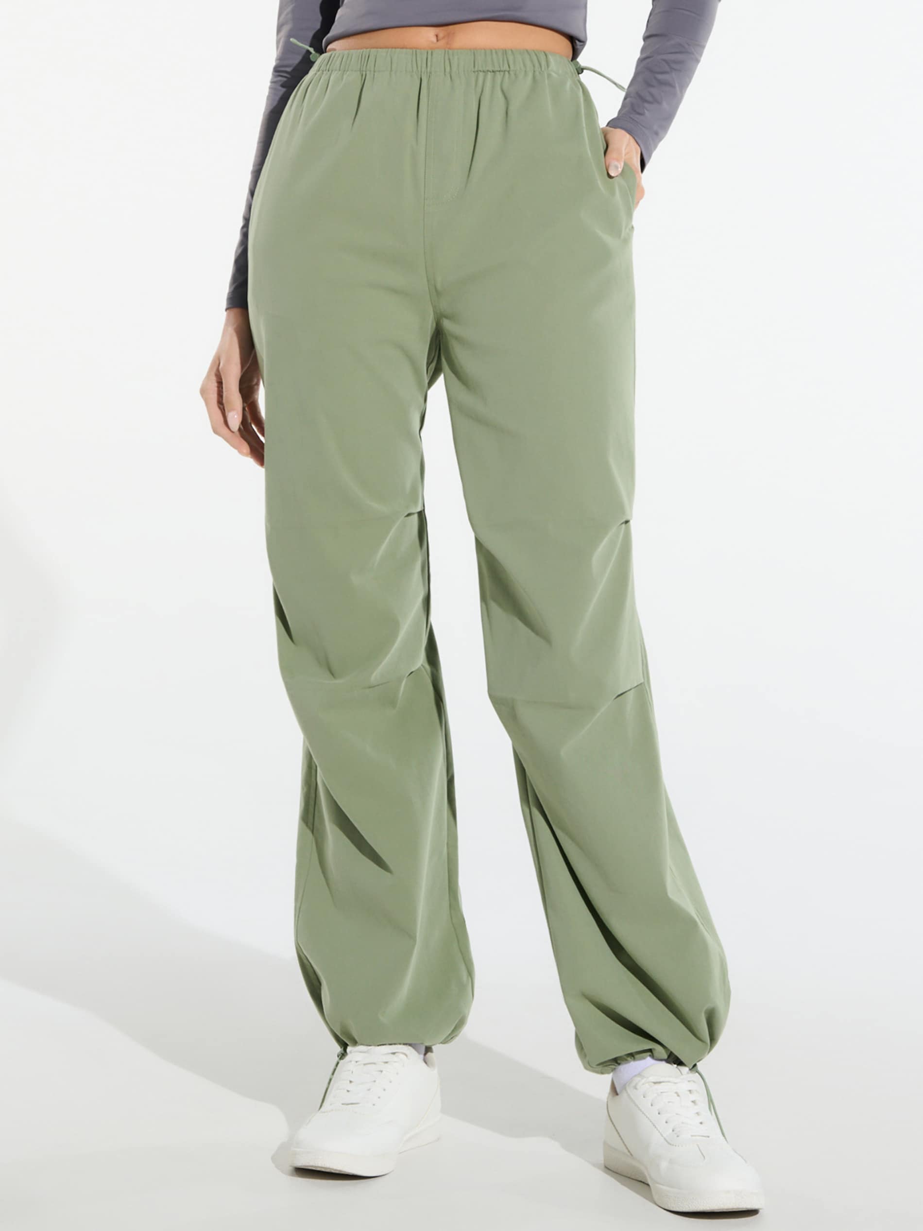 Sinsay - Parachute Pantalone - Tamno Zelena