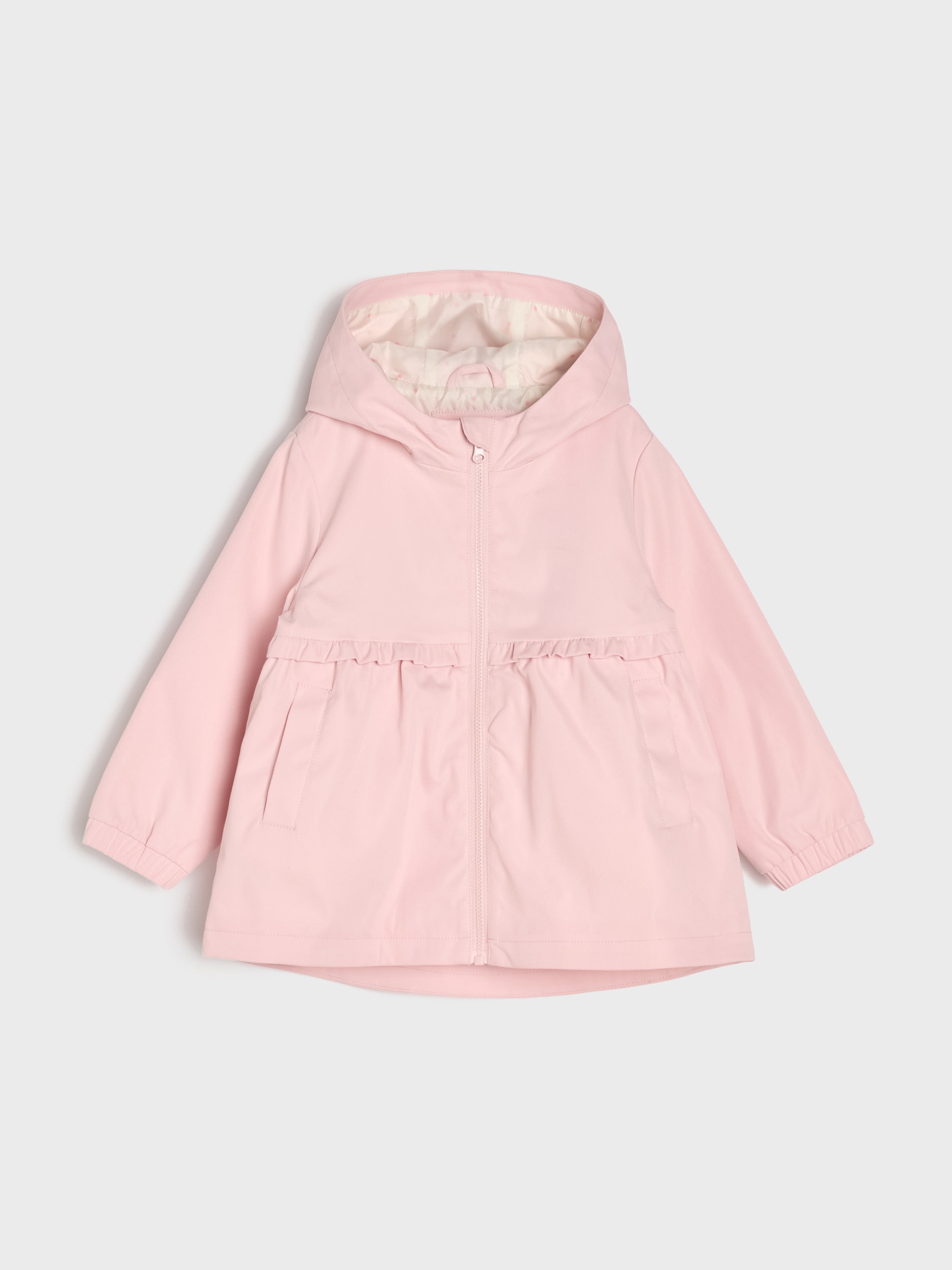 Sinsay - Lekka kurtka wiatrówka z kapturem - różowy