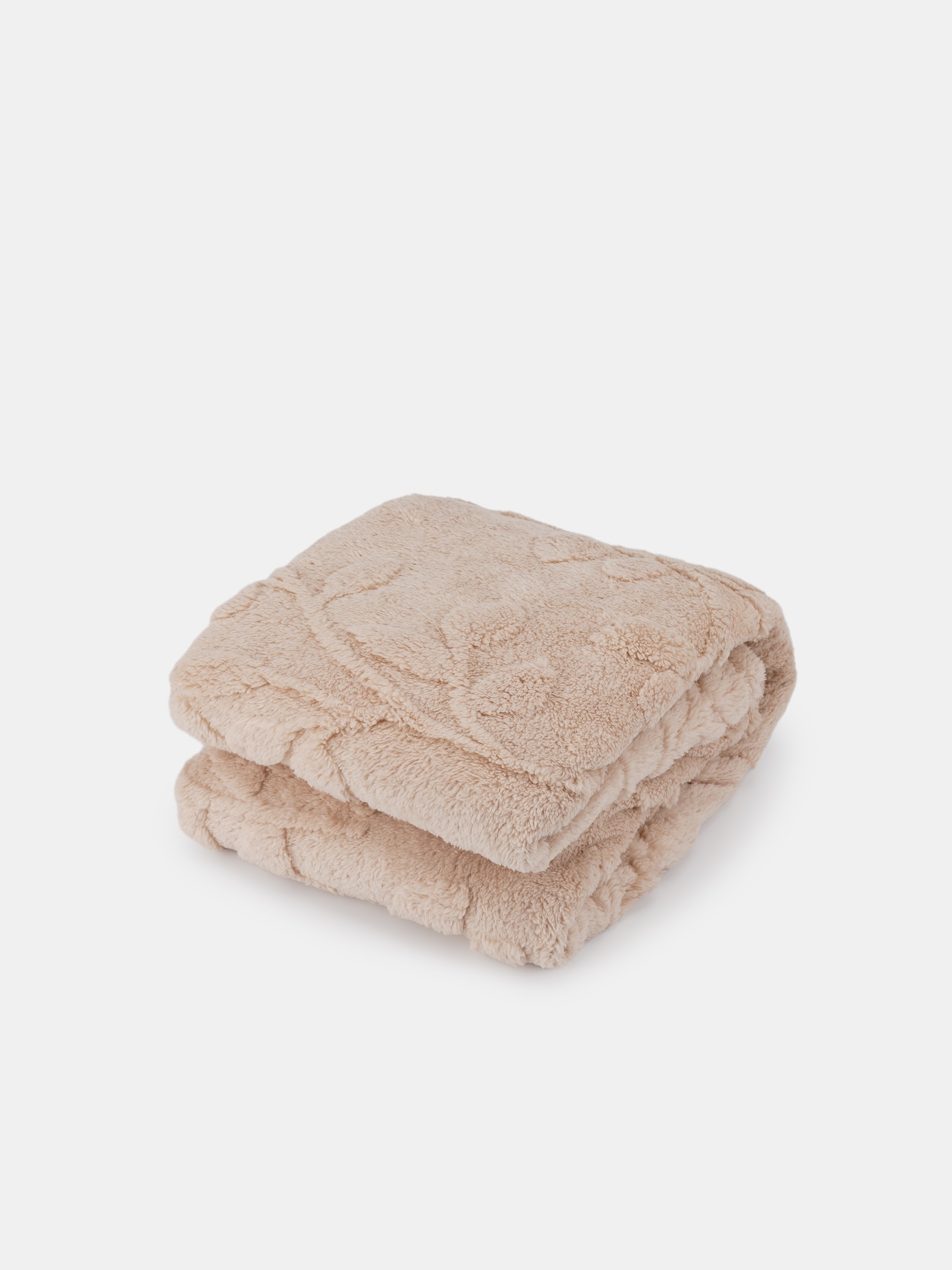 Sinsay - Κουβέρτα με φυτικό σχέδιο - μπεζ φωτογραφία