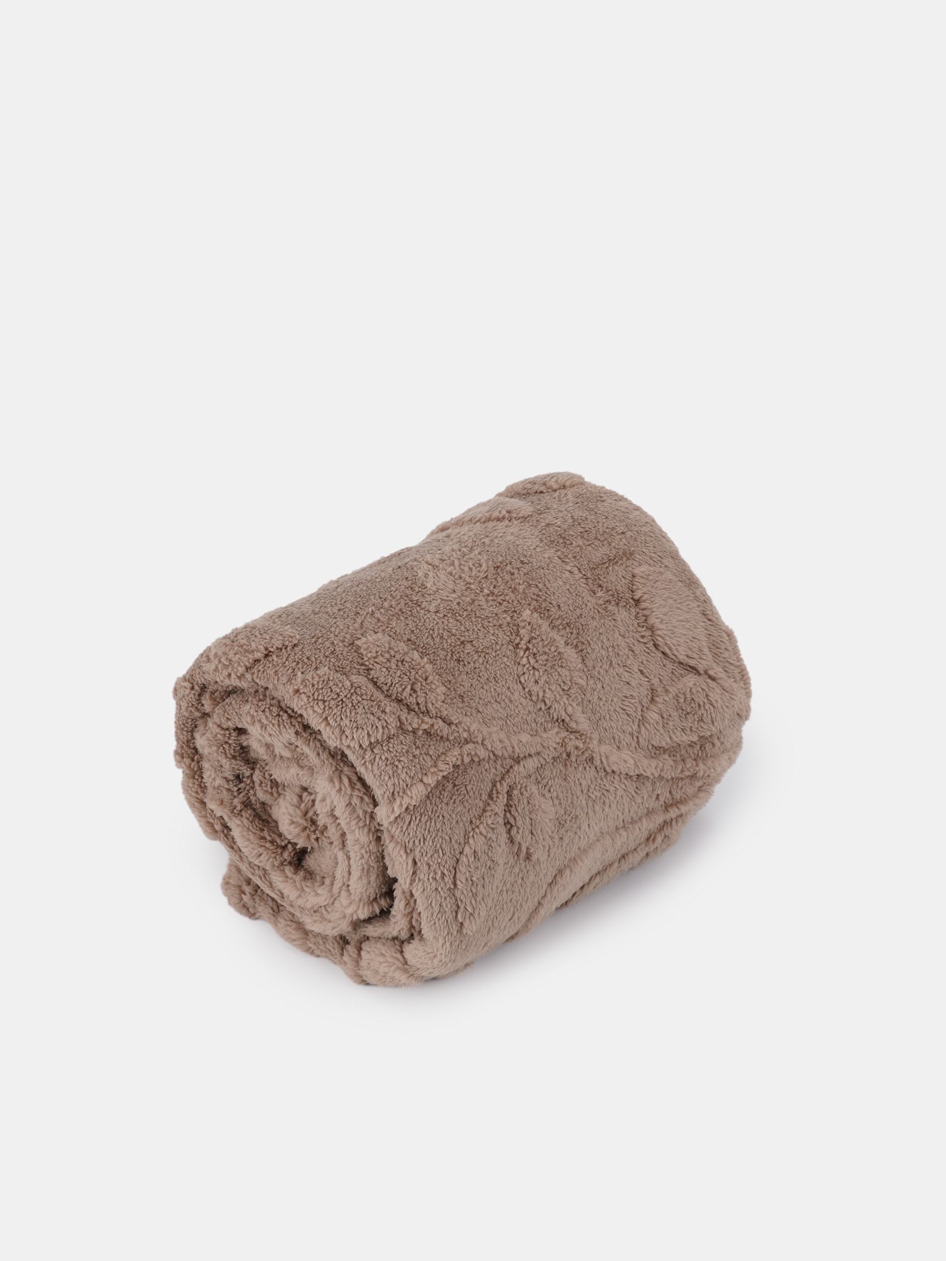 Sinsay - Κουβέρτα με φυτικό σχέδιο - καφέ φωτογραφία