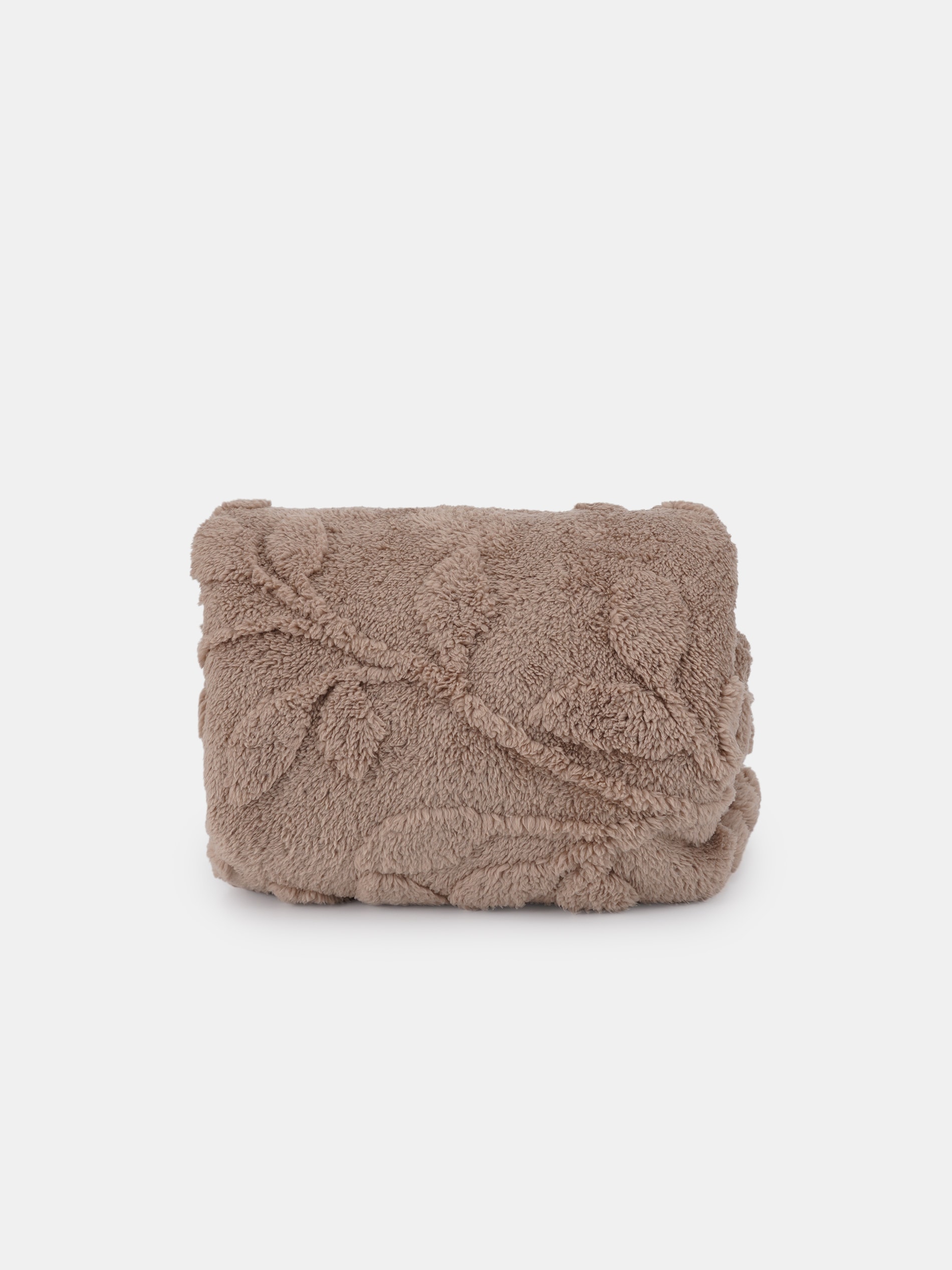 Sinsay - Κουβέρτα με φυτικό σχέδιο - καφέ φωτογραφία