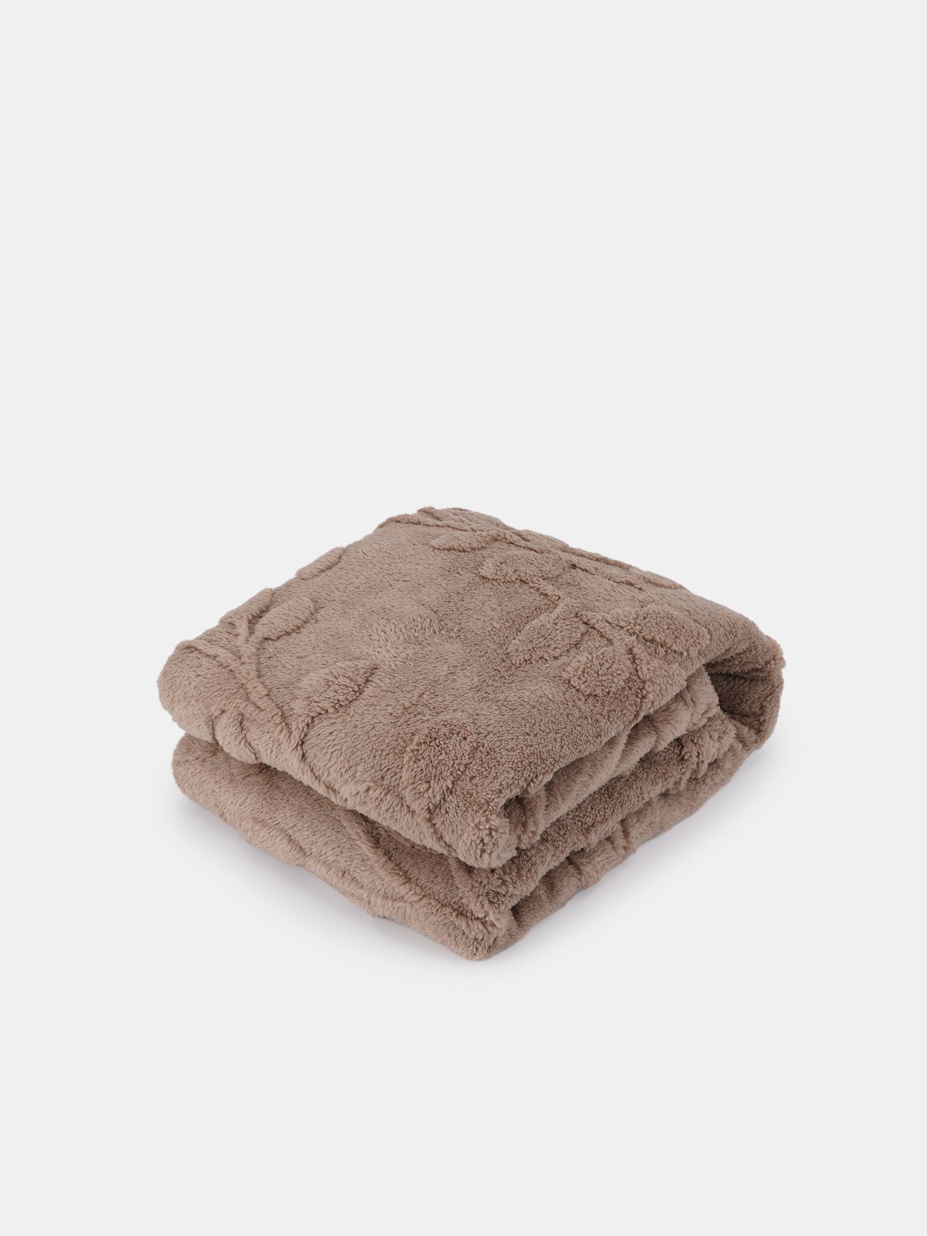 Sinsay - Κουβέρτα με φυτικό σχέδιο - καφέ φωτογραφία