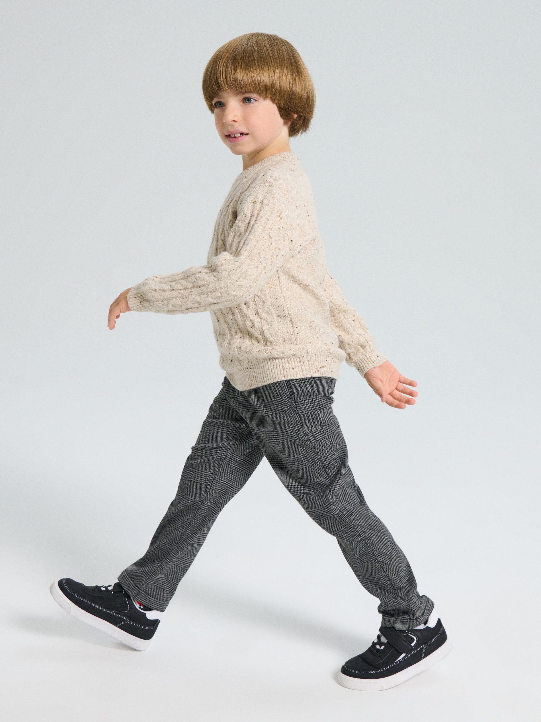 Sinsay - Παντελόνι pull-on με μείγμα βισκόζης - σκουρο γκρι φωτογραφία