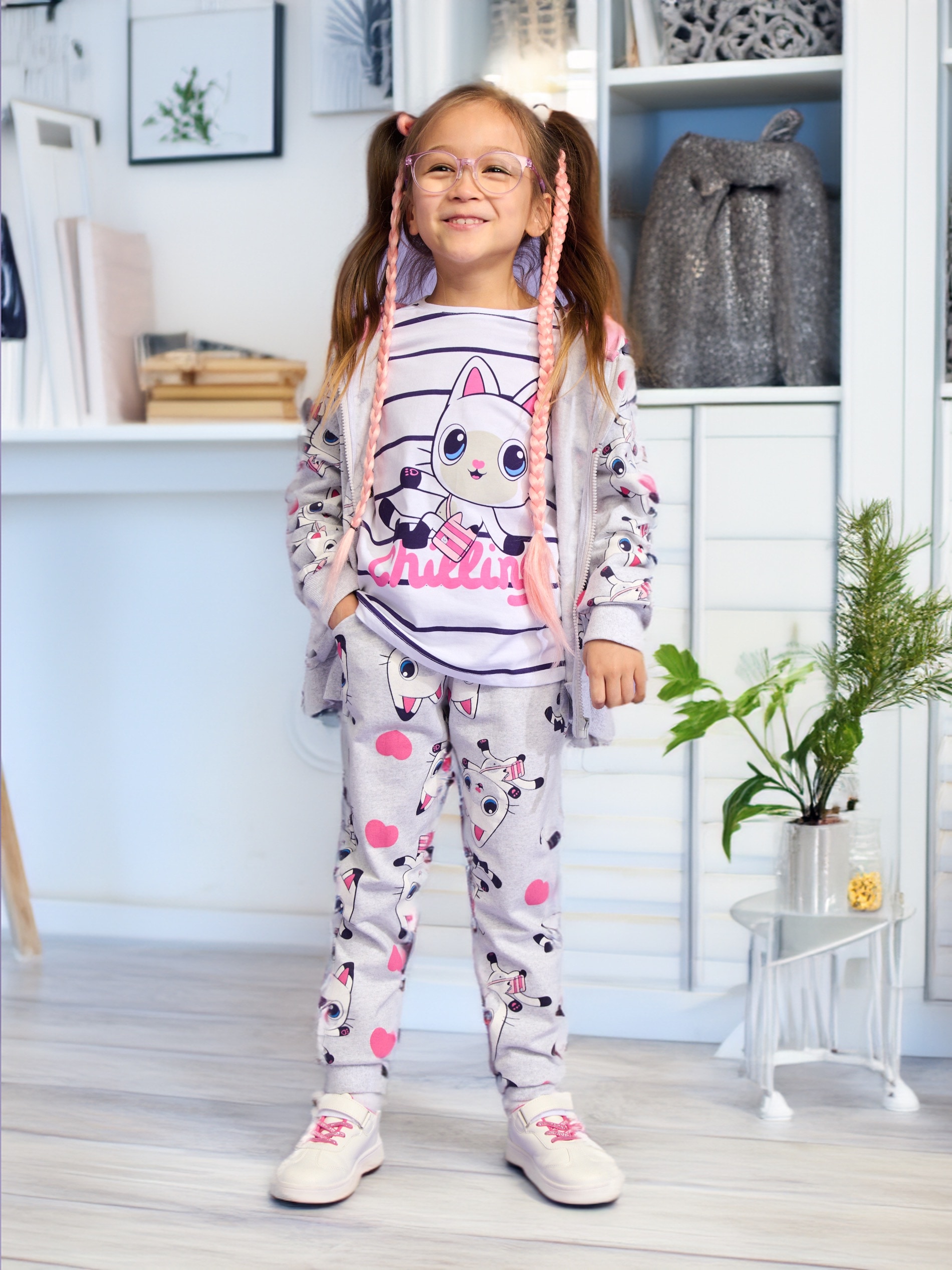 Sinsay - Pantalone Gabby's Dollhouse - Roze