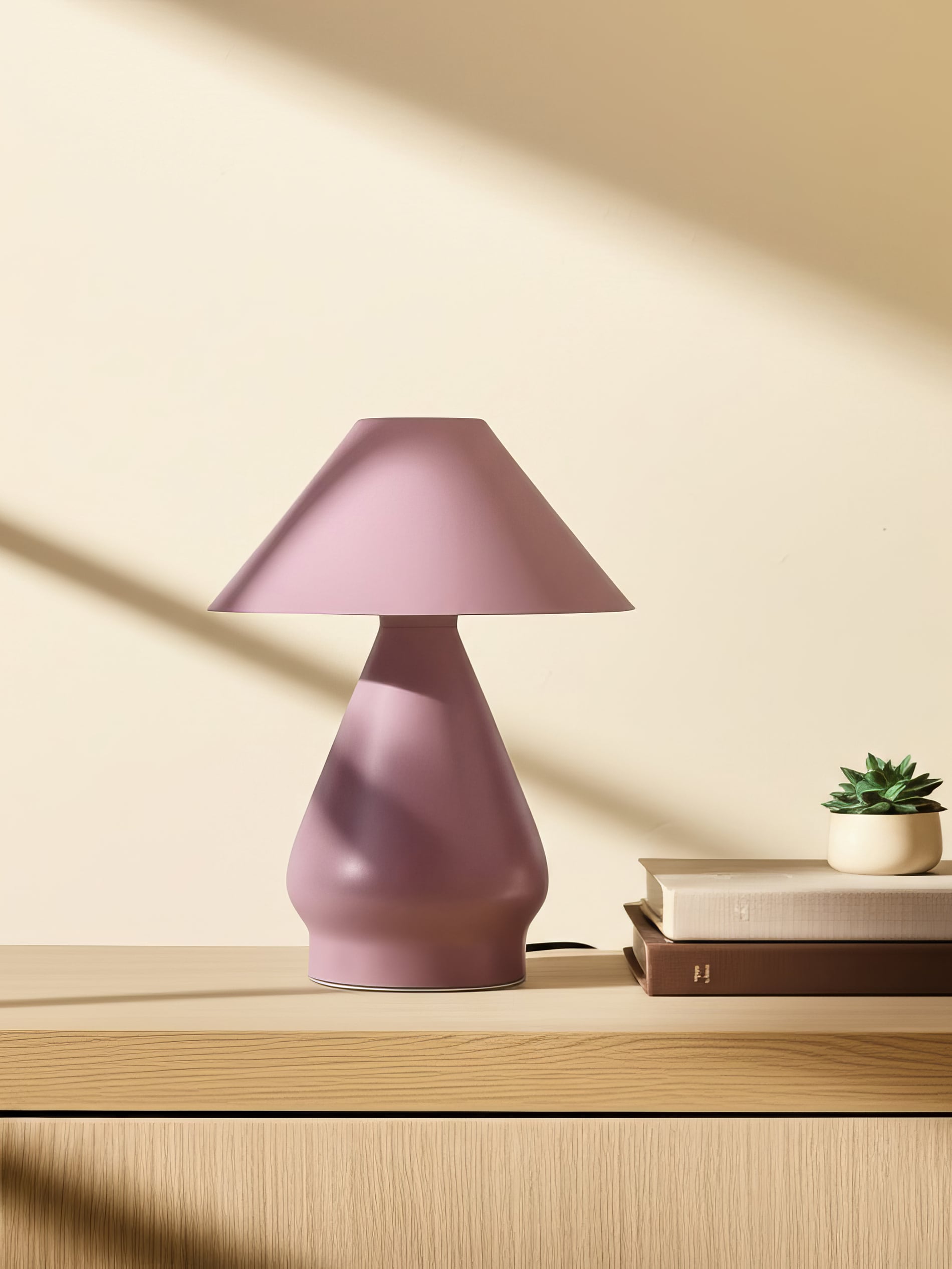 Lampka LED z regulacją jasności i ciepłą barwą światła do nowoczesnego wystroju wnętrz