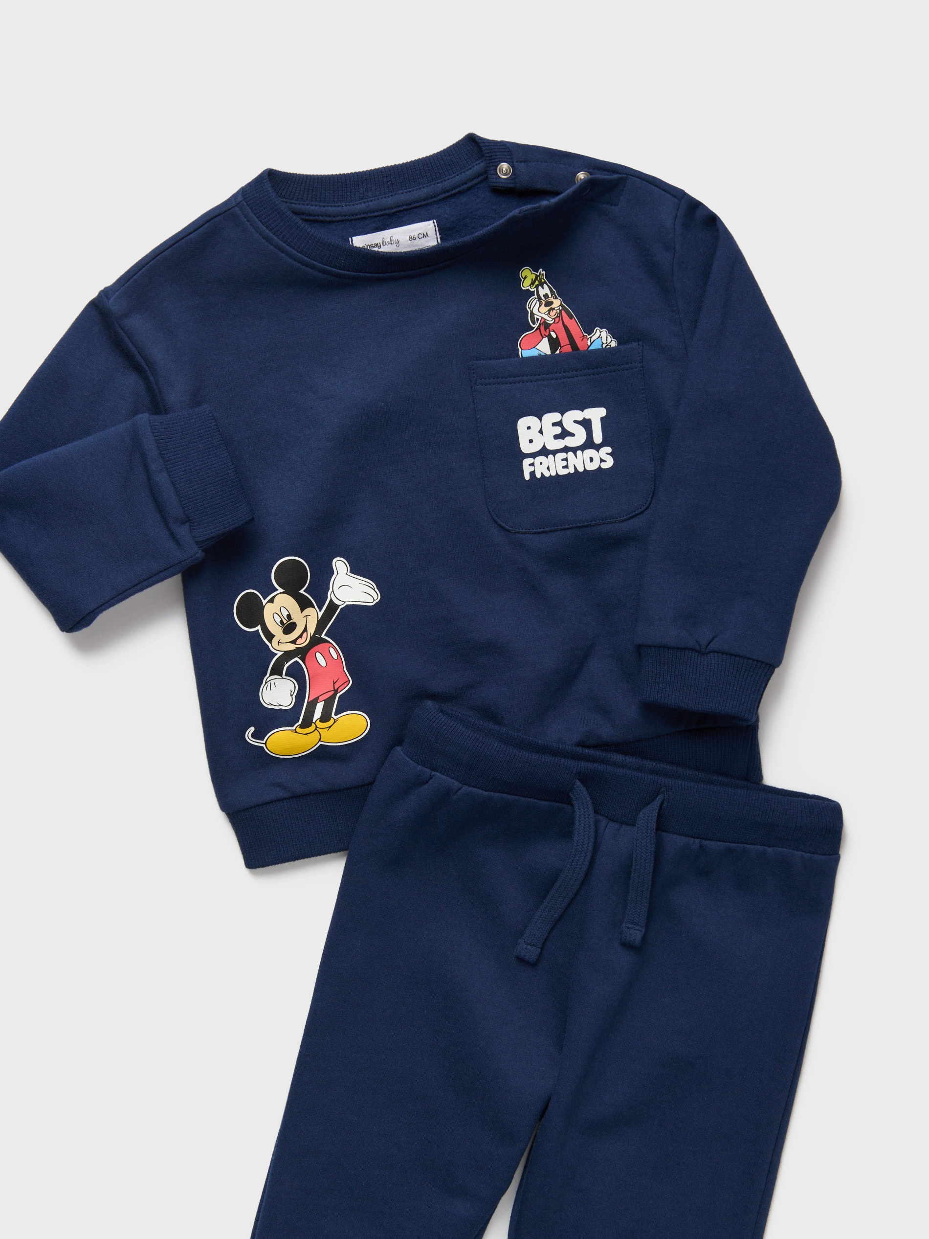Sinsay - Σετ με φούτερ και παντελόνι Mickey Mouse - ναυτικο μπλε φωτογραφία